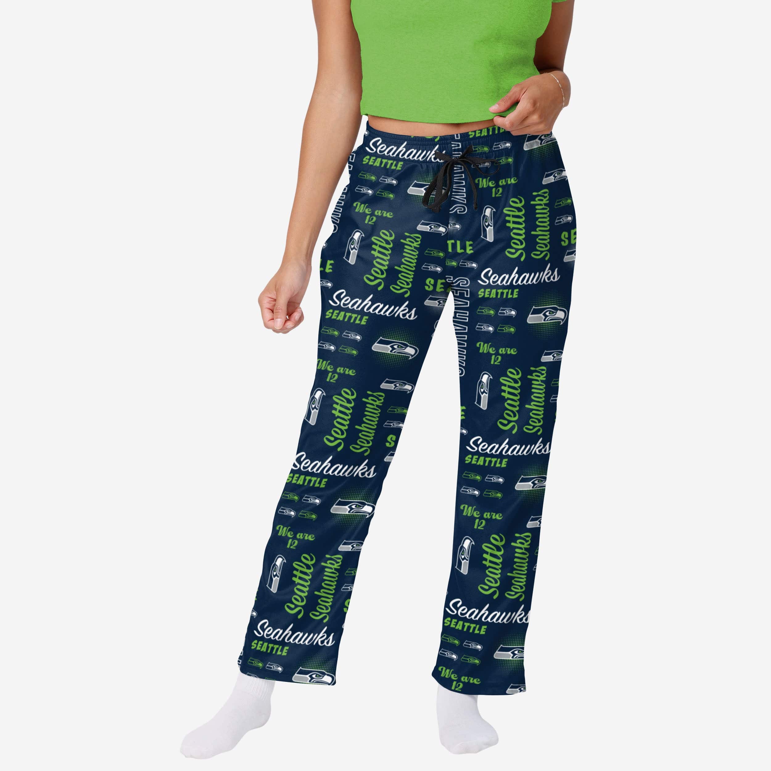 Seattle Seahawks Womens Mini Print Lounge Pants