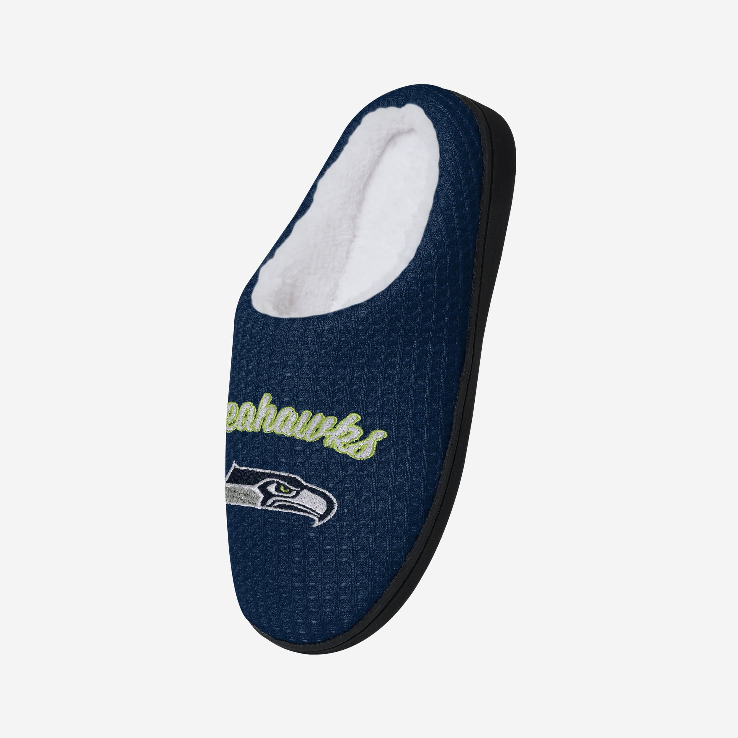 Seattle Seahawks Womens Sherpa Lined Memory Foam Slipper - Image 3