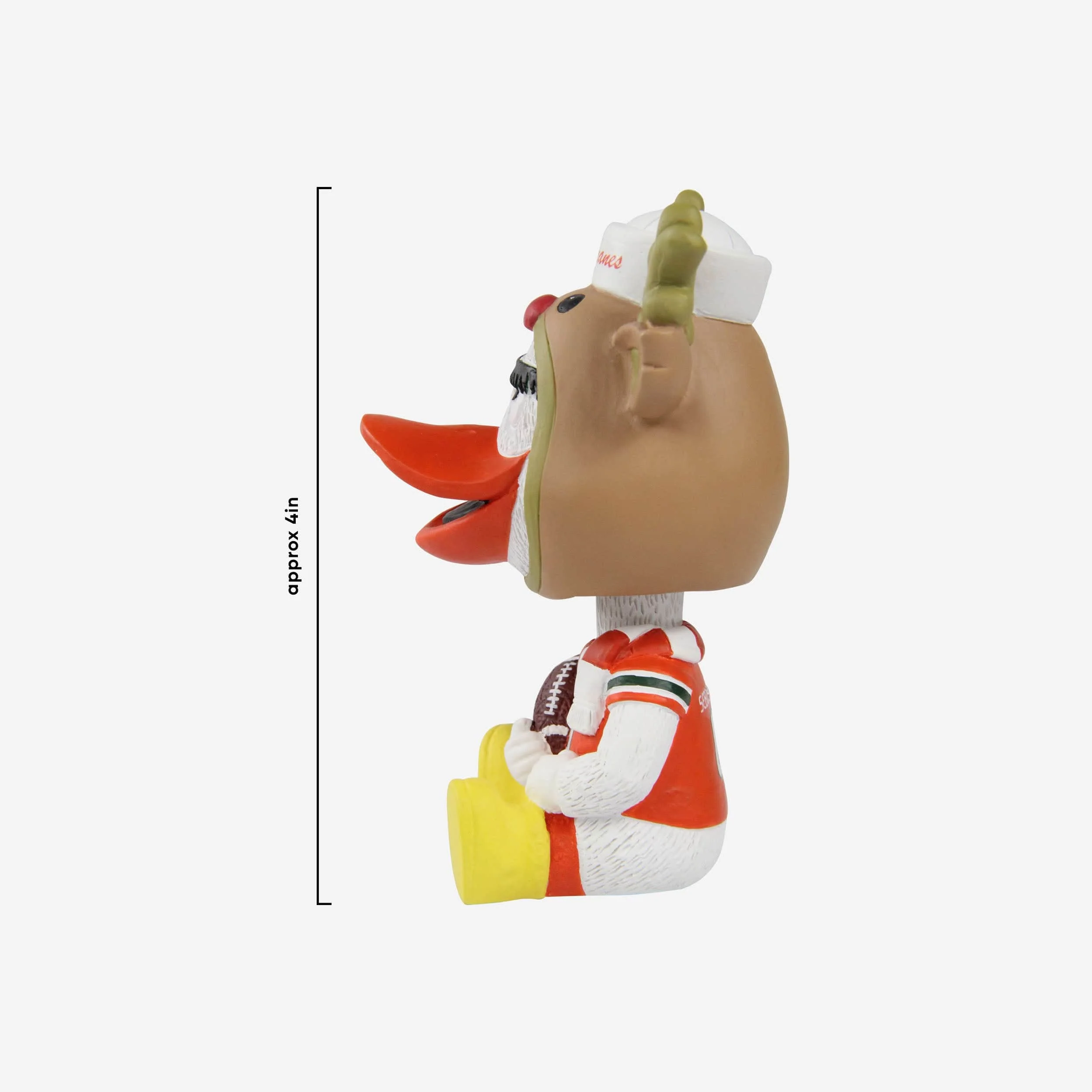 Sebastian Miami Hurricanes Christmas Mascot Bobble Bro Mini Bobblehead - Image 3