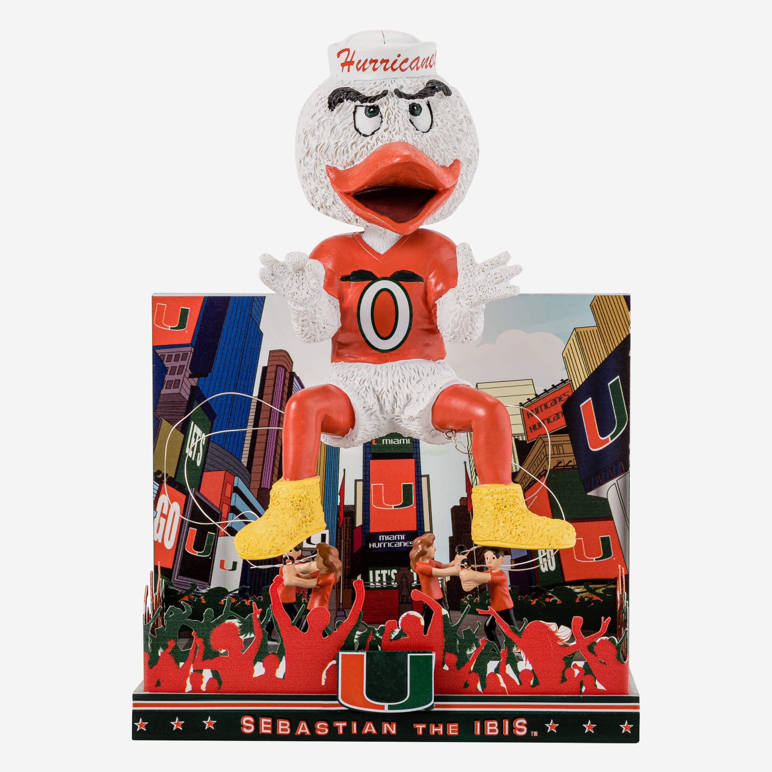 Sebastian Miami Hurricanes Thanksgiving Mascot Bobblehead