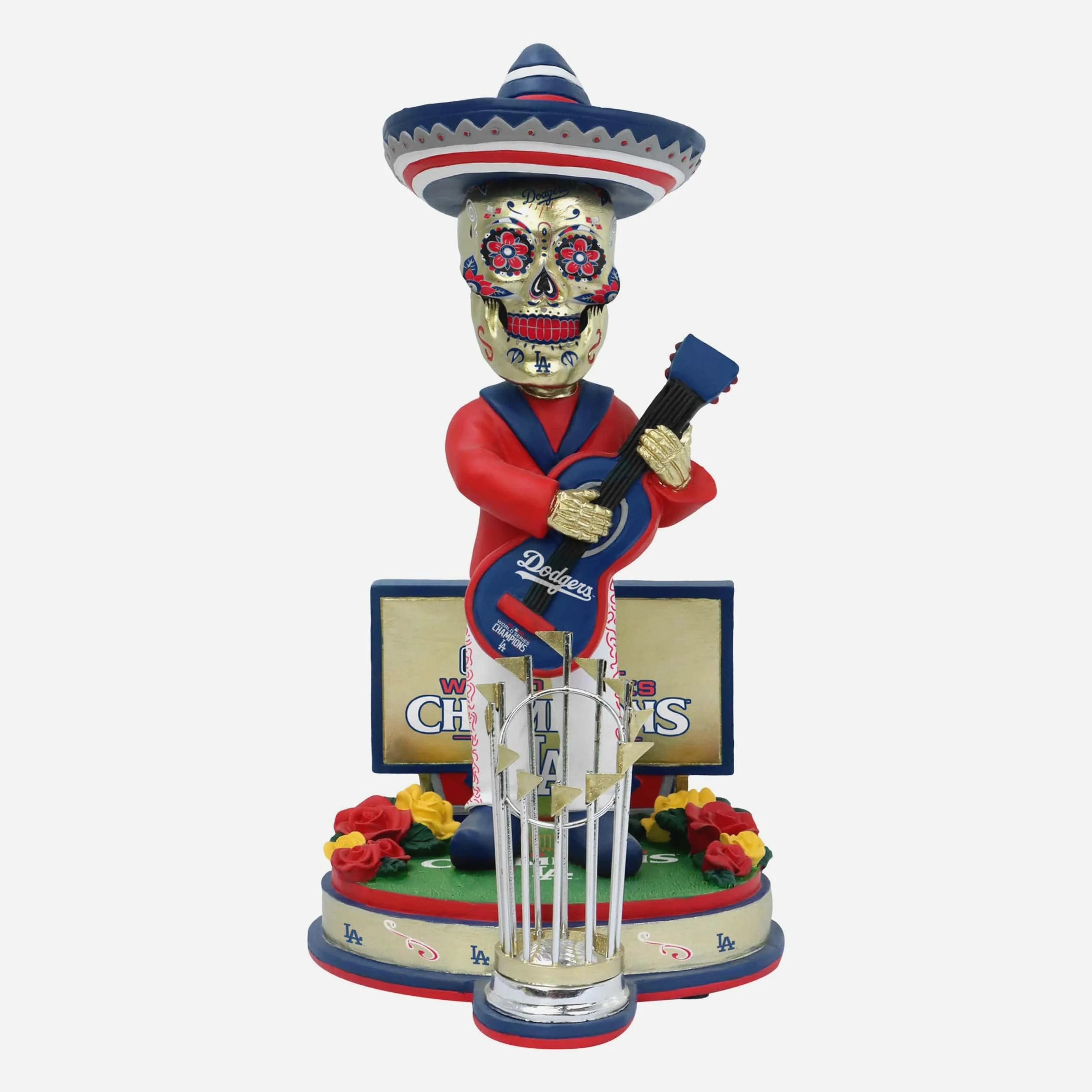 Senor Los Angeles Dodgers 2024 World Series Champions Day of the Dead Bobblehead