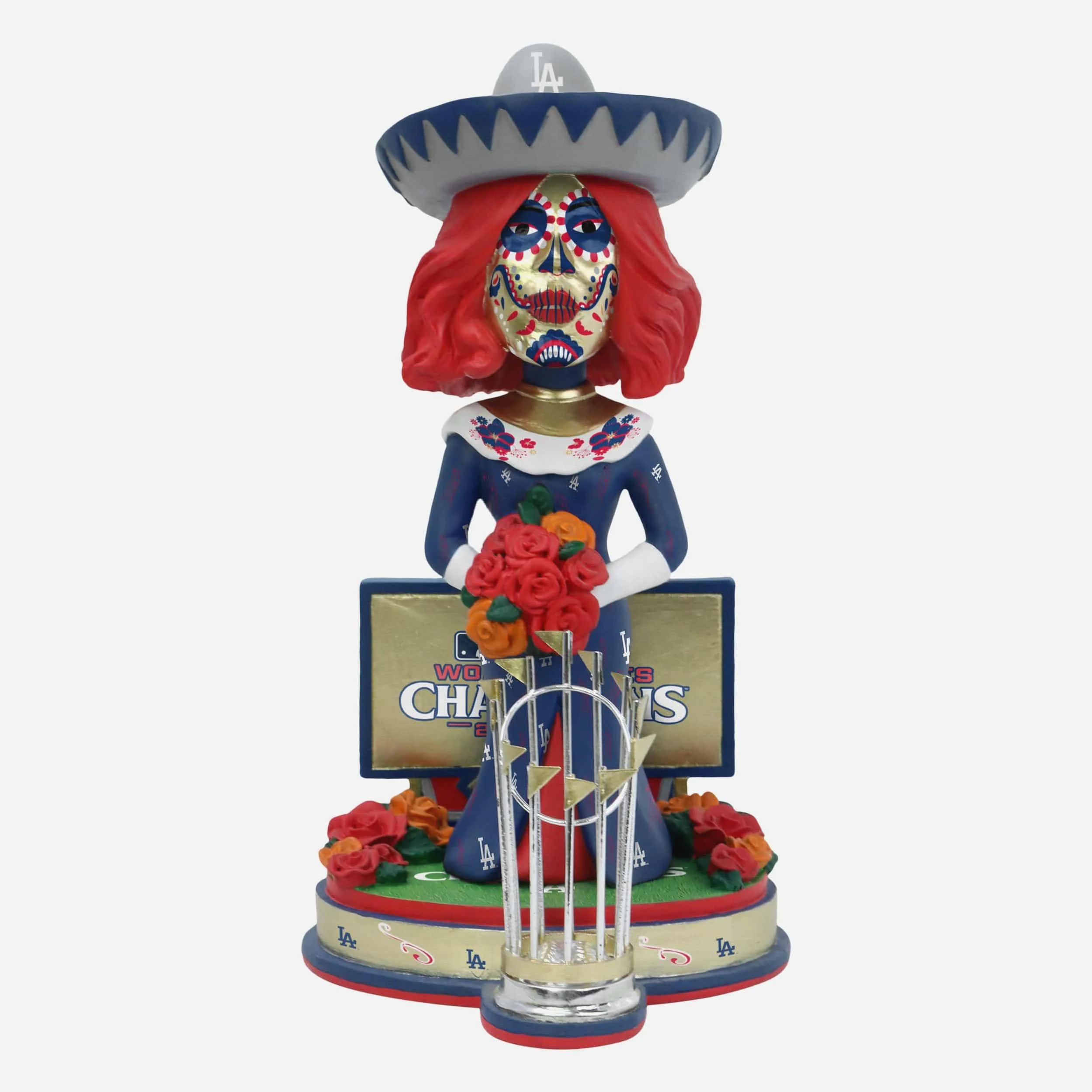 Senora Los Angeles Dodgers 2024 World Series Champions Day of the Dead Bobblehead