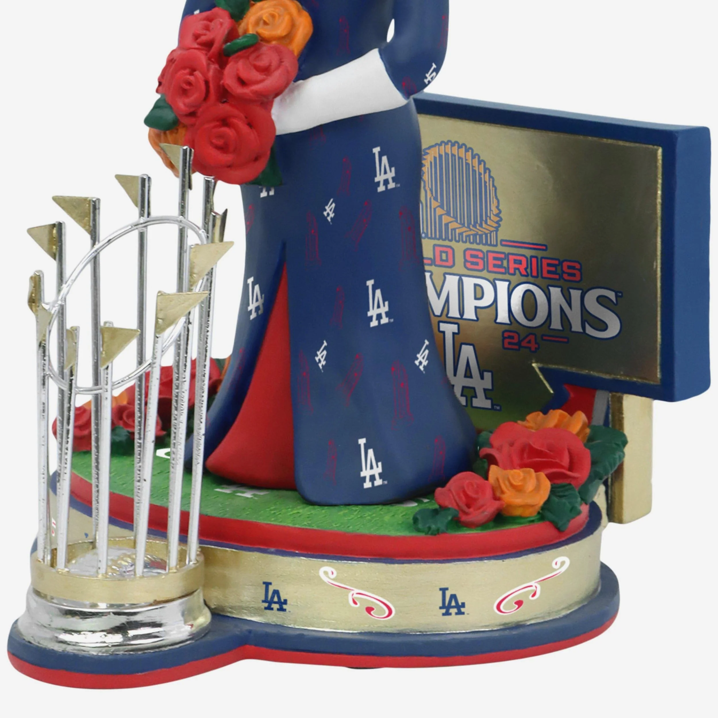 Senora Los Angeles Dodgers 2024 World Series Champions Day of the Dead Bobblehead - Image 3
