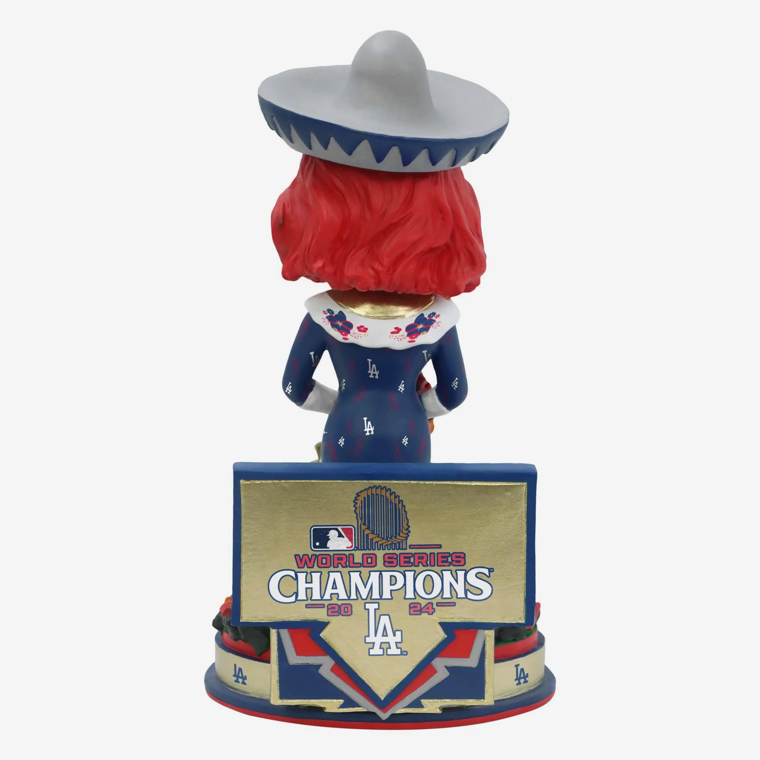 Senora Los Angeles Dodgers 2024 World Series Champions Day of the Dead Bobblehead - Image 5