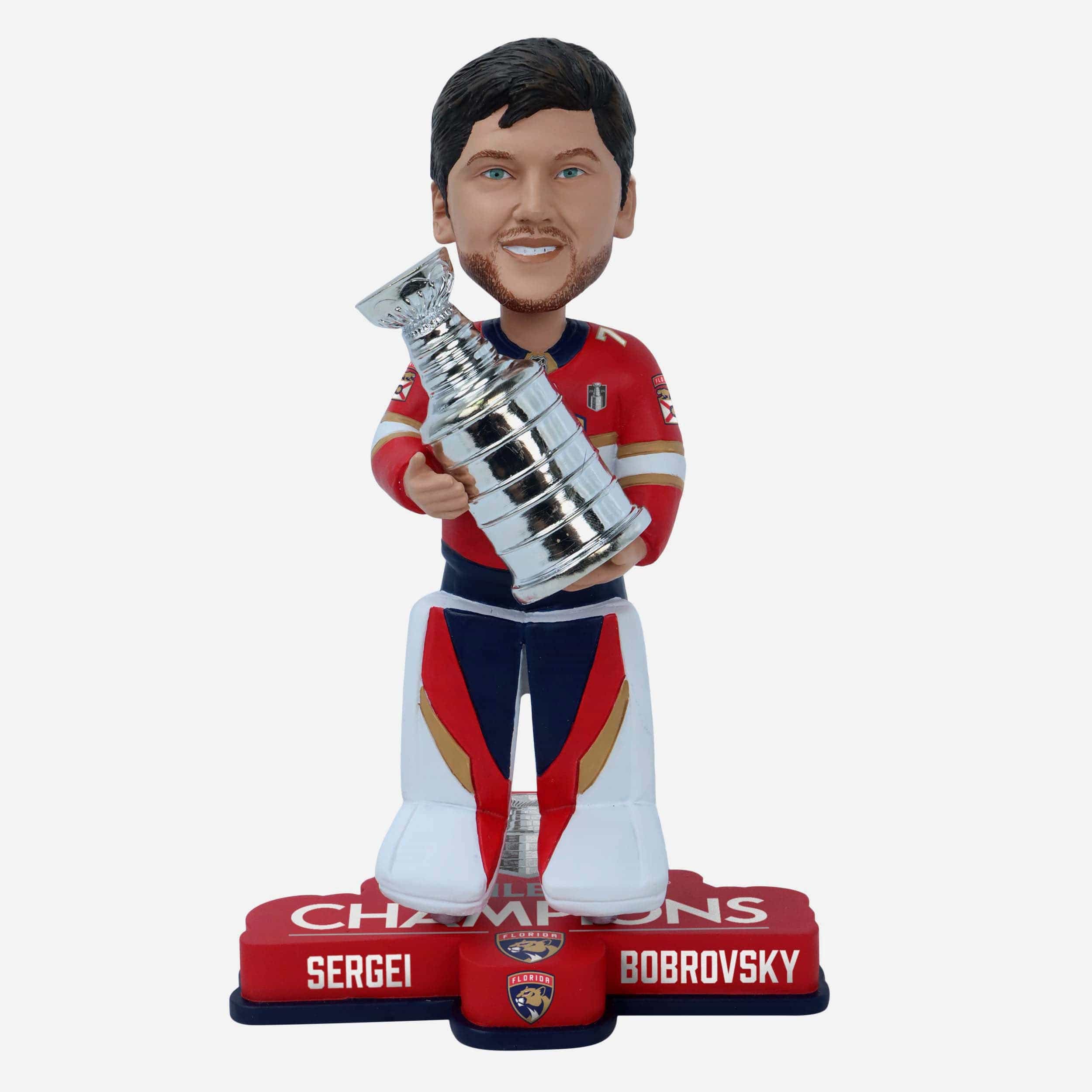 Sergei Bobrovsky Florida Panthers 2024 Stanley Cup Champions Bobblehead