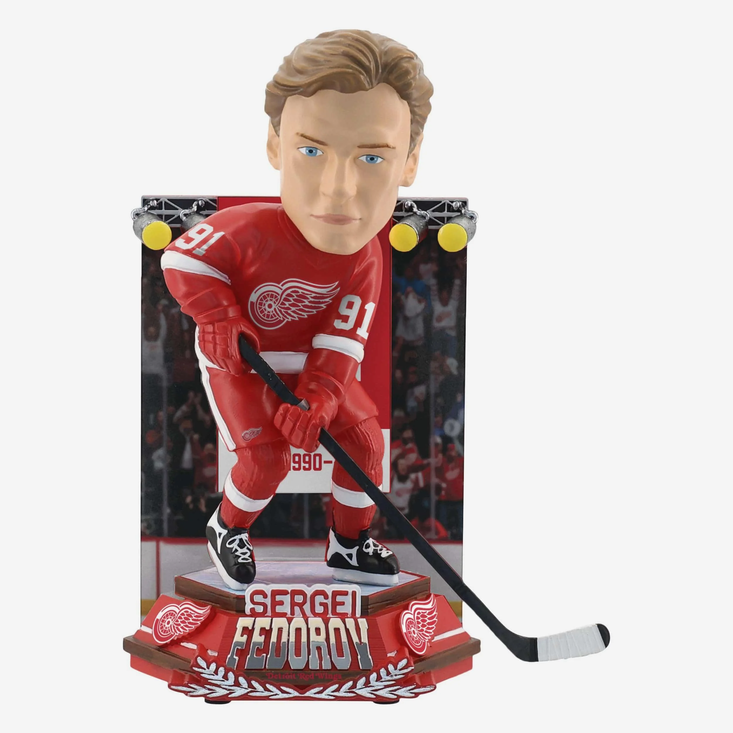 Sergei Fedorov Detroit Red Wings Jersey Banner Retirement Bobblehead