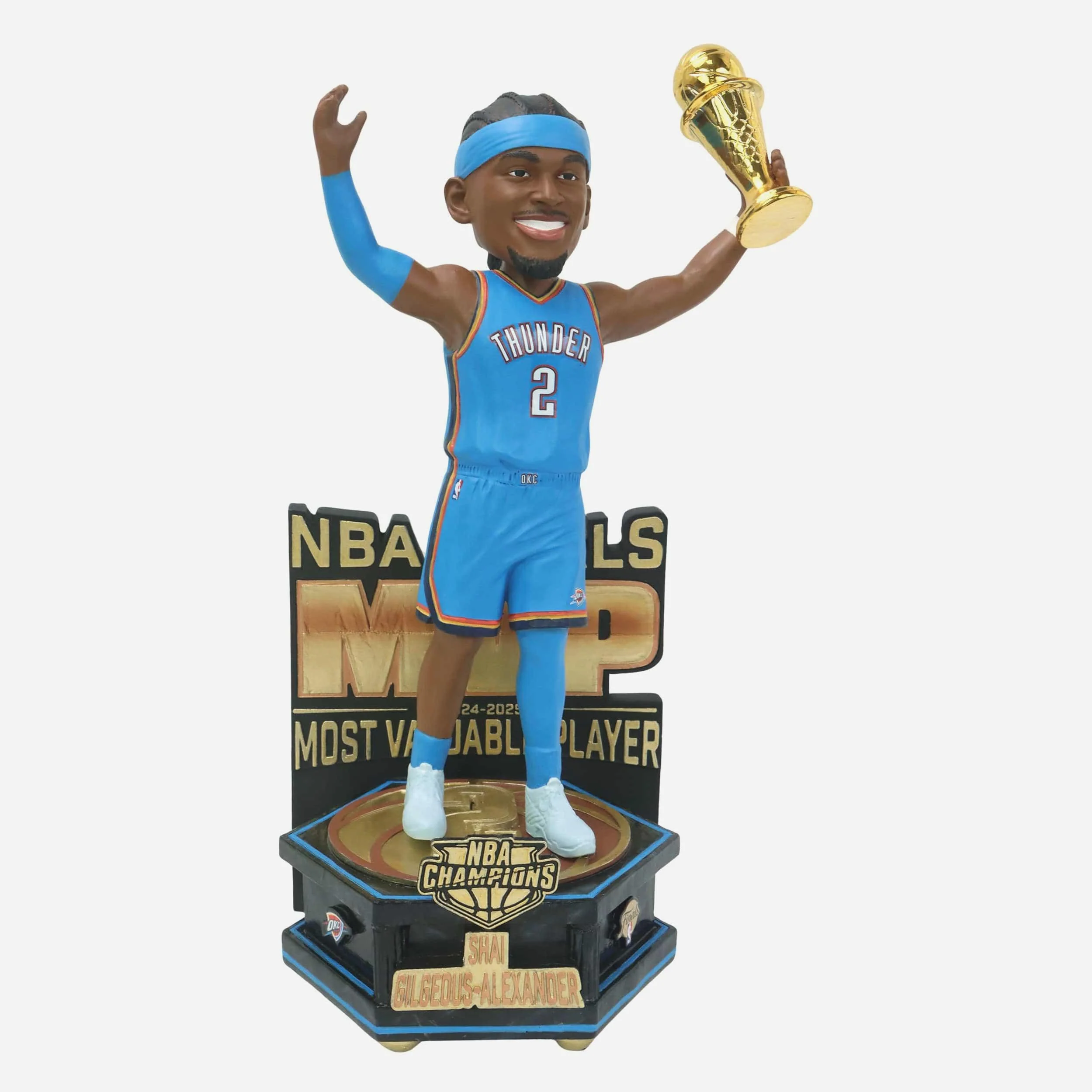 Shai Gilgeous-Alexander Oklahoma City Thunder 2025 NBA Champions MVP Celebration Bobblehead