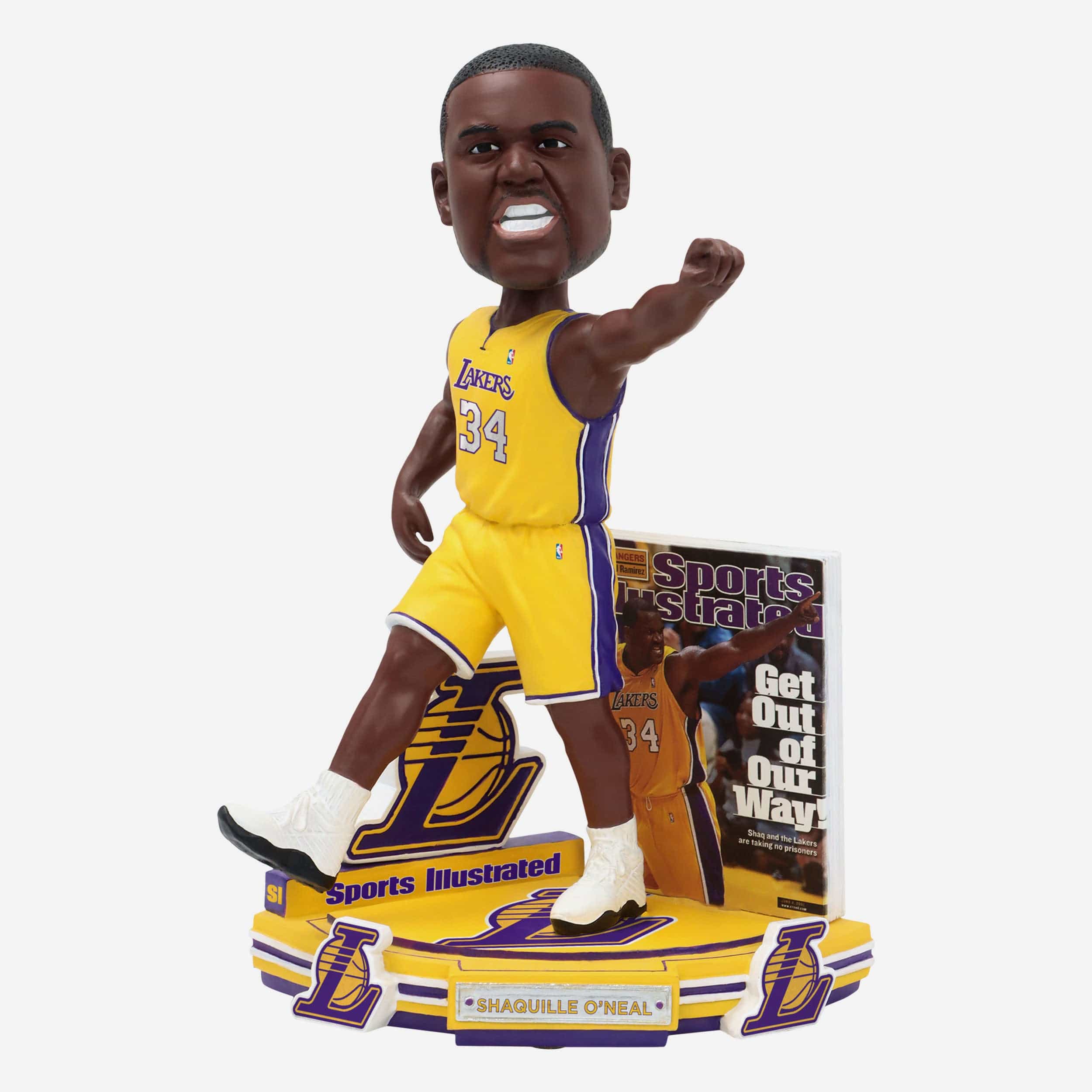 Shaquille O'Neal Los Angeles Lakers Get Out of Our Way Sports Illustrated Cover Bobblehead