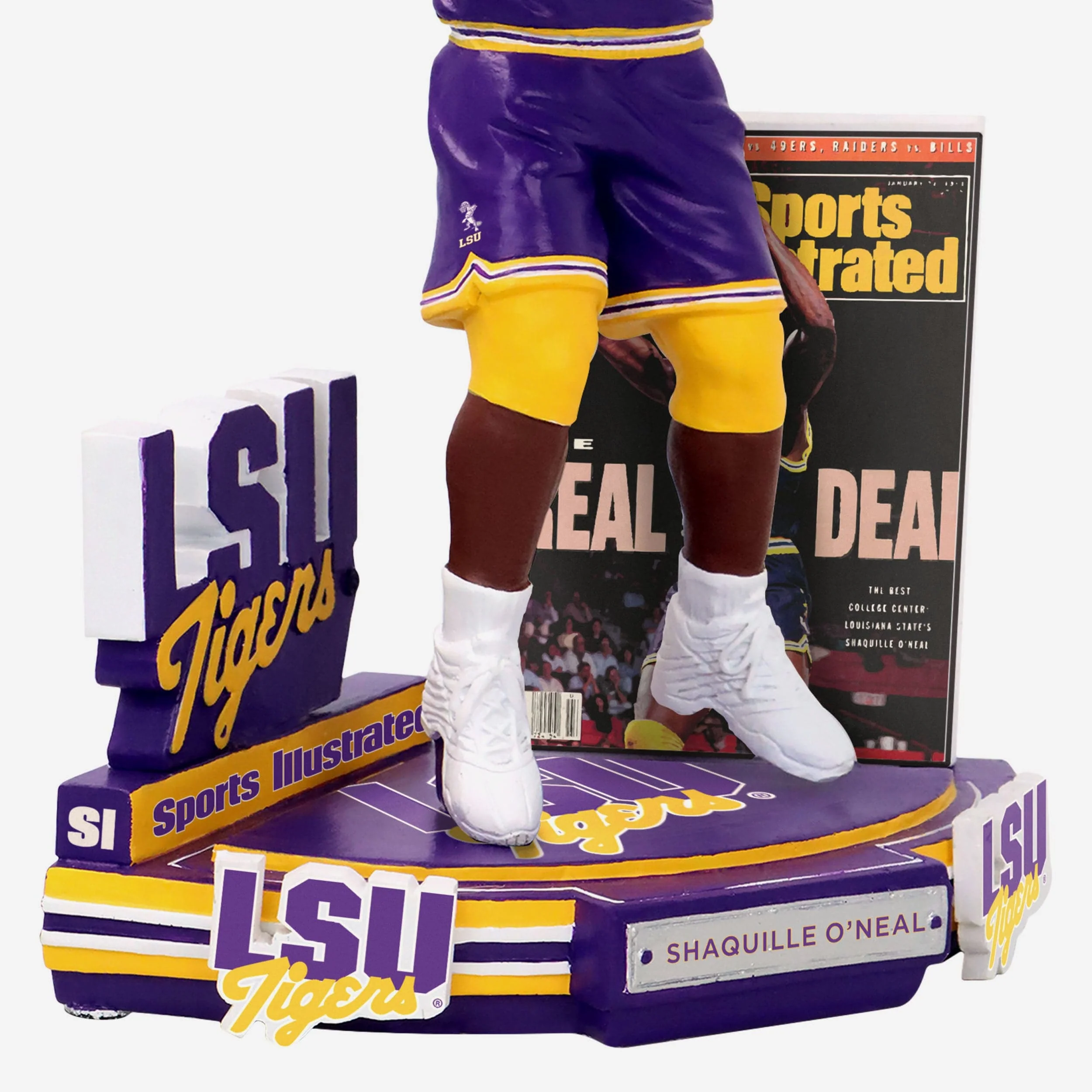Shaquille O'Neal LSU Tigers The Real Deal Sports Illustrated Cover Bobblehead - Image 3