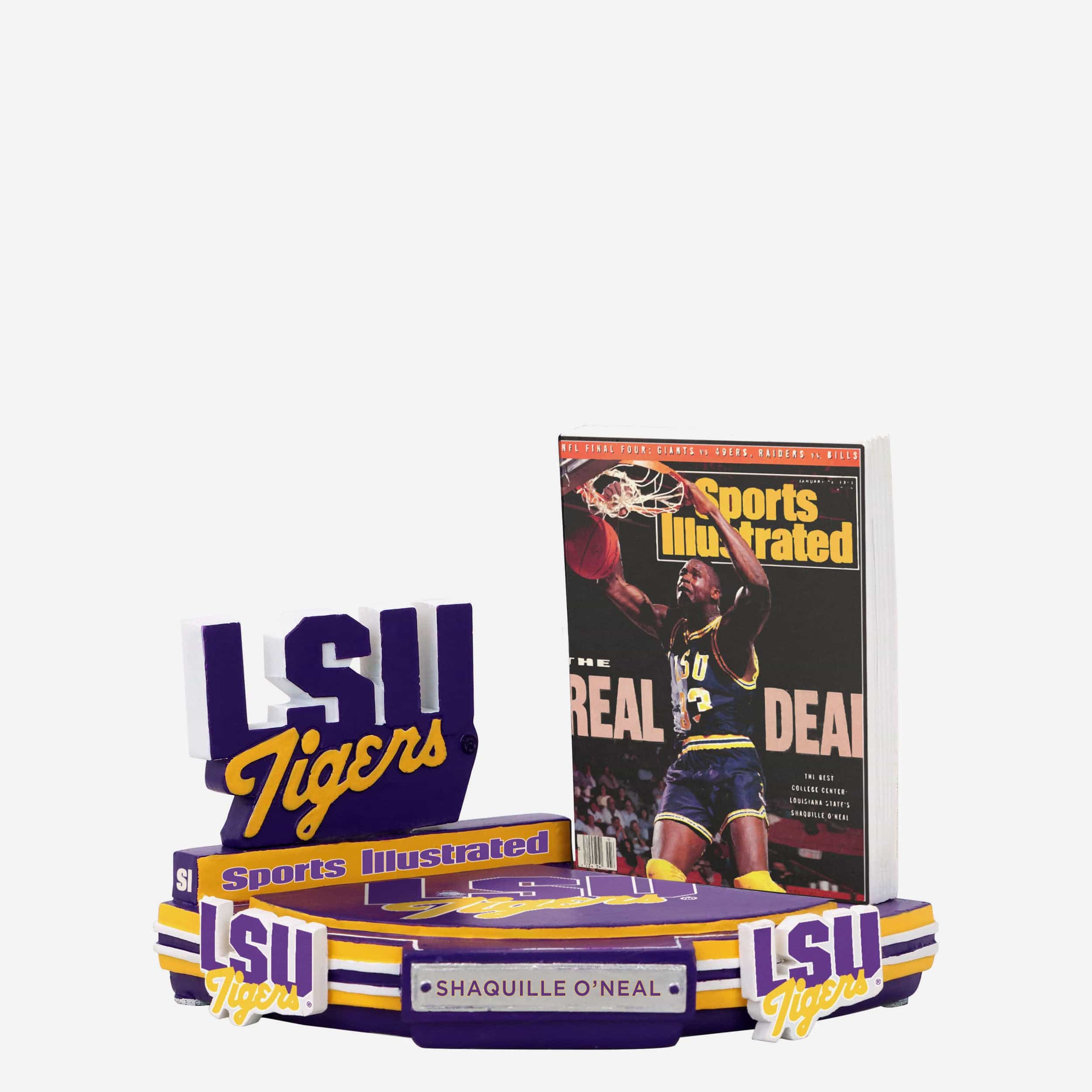 Shaquille O'Neal LSU Tigers The Real Deal Sports Illustrated Cover Bobblehead - Image 4