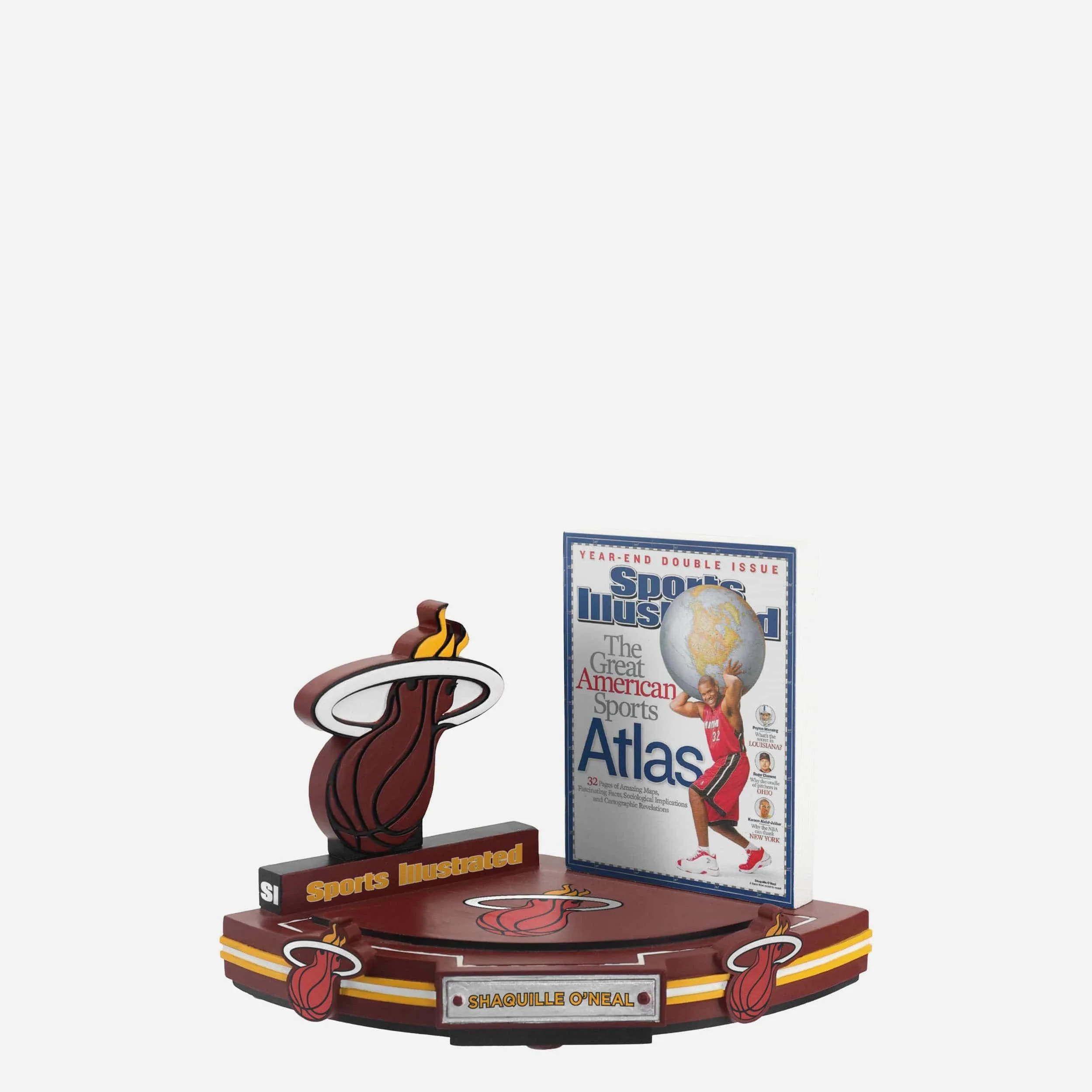 Shaquille O'Neal Miami Heat The Great American Sports Atlas Sports Illustrated Cover Bobblehead - Image 4