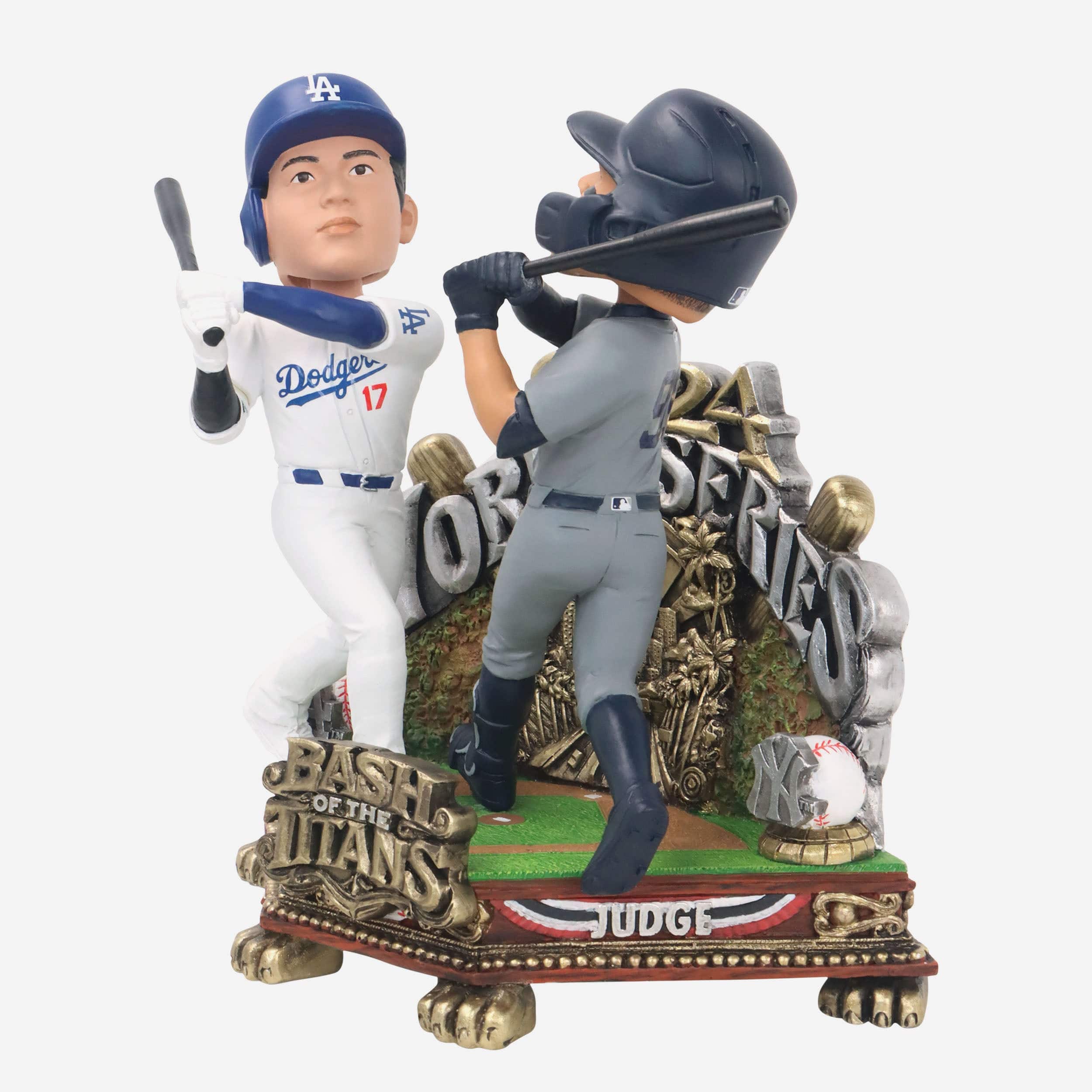 Shohei Ohtani & Aaron Judge Los Angeles Dodgers & New York Yankees 2024 World Series Dual Battle Bobblehead - Image 5