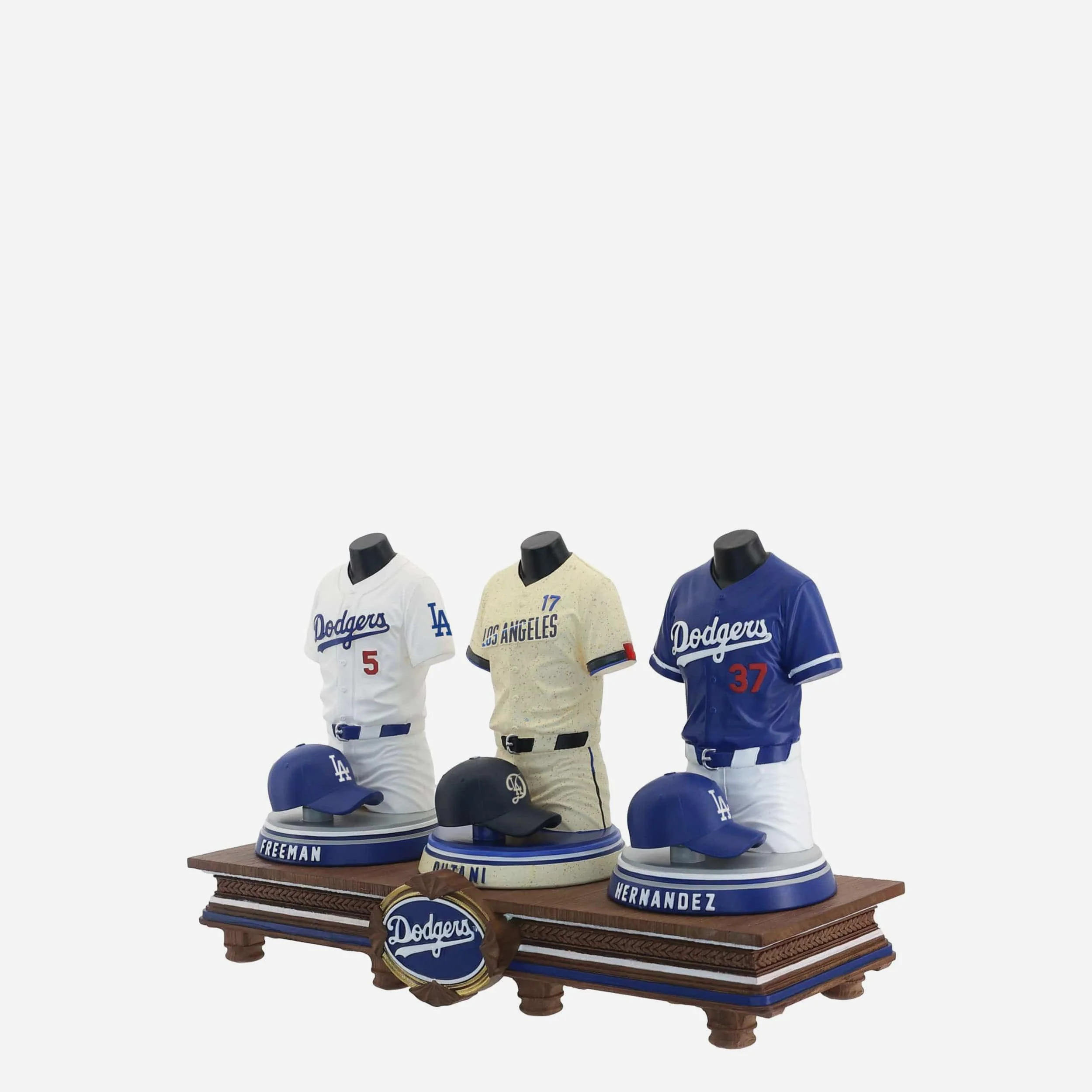 Shohei Ohtani & Freddie Freeman & Teoscar Hernandez Los Angeles Dodgers 2026 Jersey Bust Triple Bobblehead - Image 5