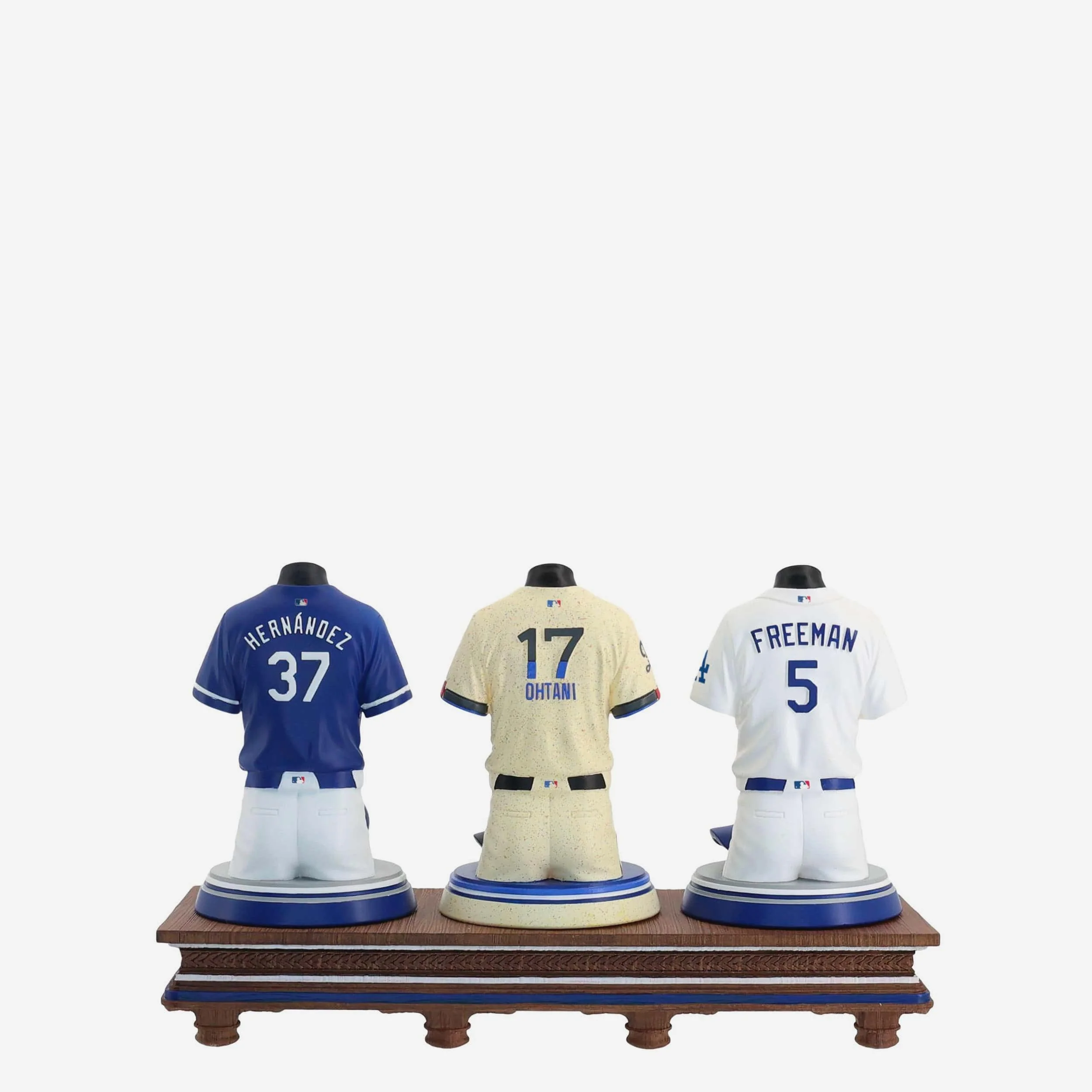 Shohei Ohtani & Freddie Freeman & Teoscar Hernandez Los Angeles Dodgers 2026 Jersey Bust Triple Bobblehead - Image 6