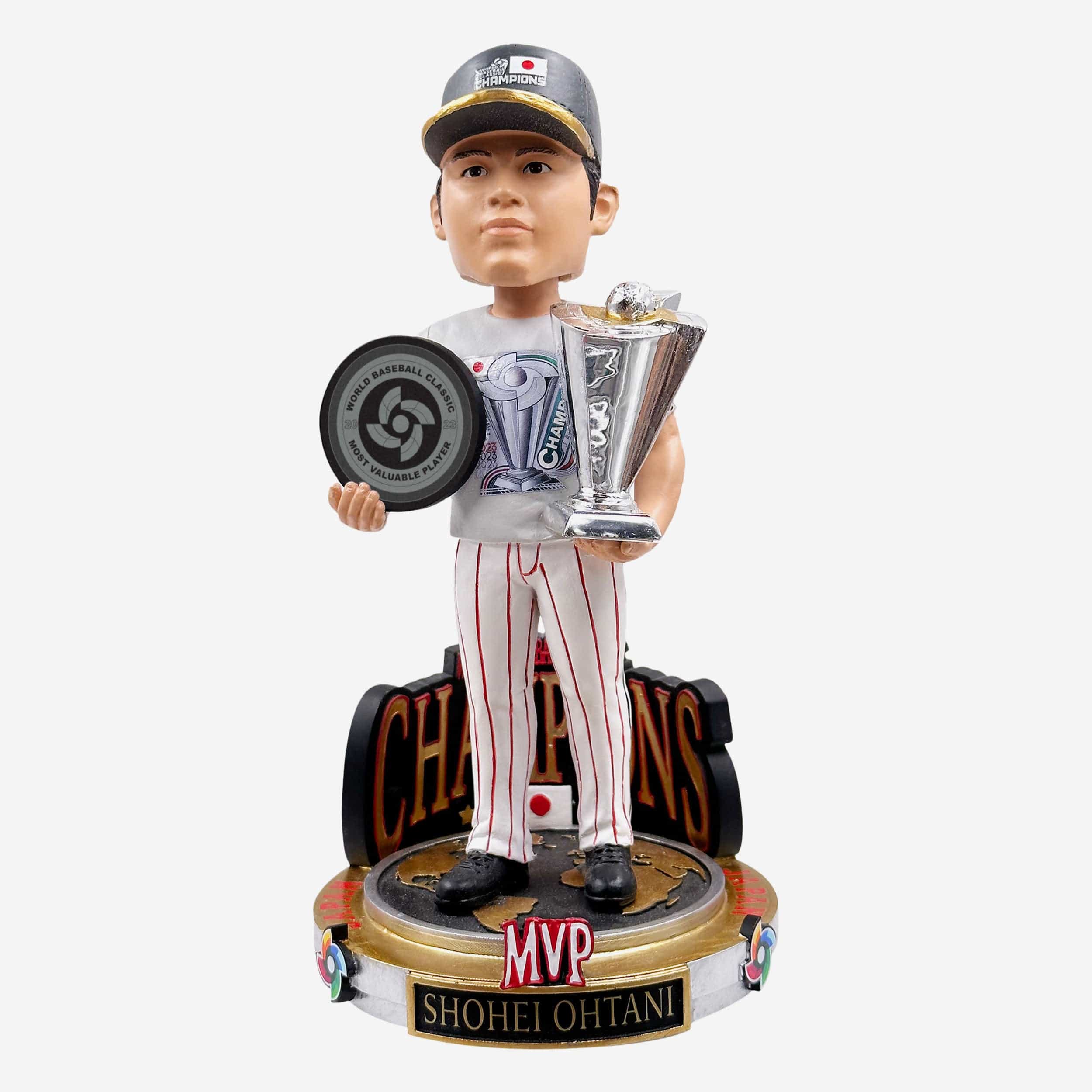 Shohei Ohtani Japan 2023 World Baseball Classic Champions MVP Cap & Tee Bobblehead
