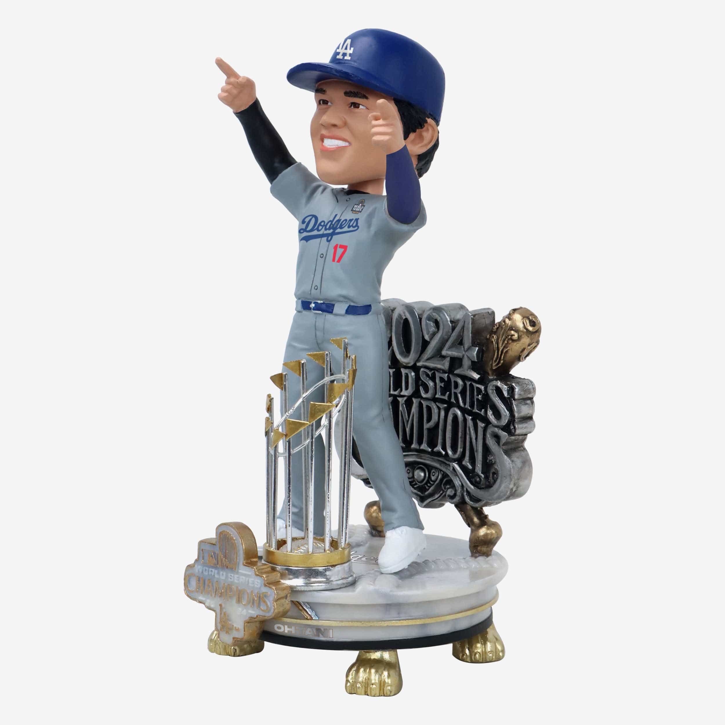 Shohei Ohtani Los Angeles Dodgers 2024 World Series Champions Alternate Jersey Celebration Bobblehead - Image 4