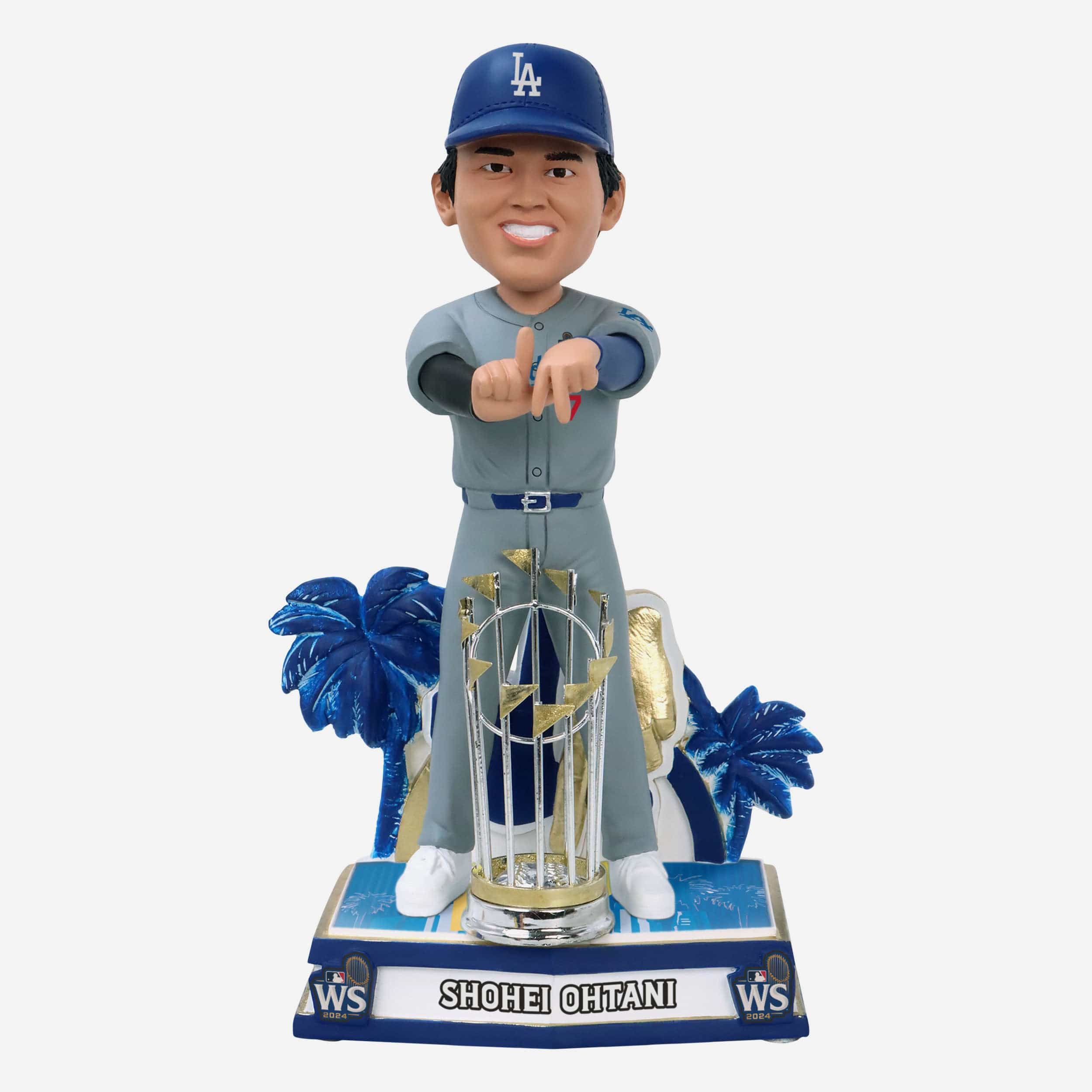 Shohei Ohtani Los Angeles Dodgers 2024 World Series Champions LA Gesture Bobblehead