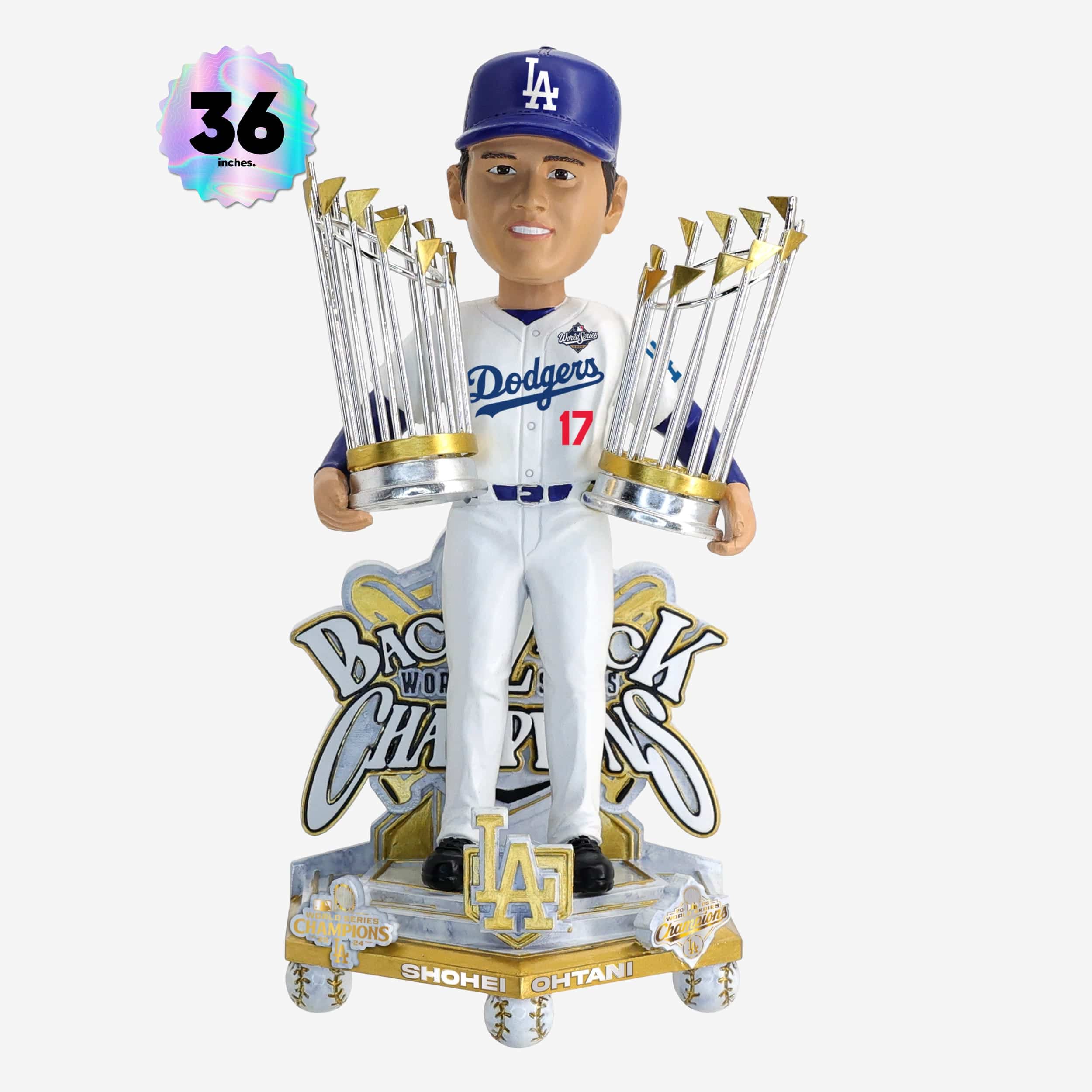 Shohei Ohtani Los Angeles Dodgers 2025 Back To Back World Series Champions Celebration 3 Ft Player Bobblehead