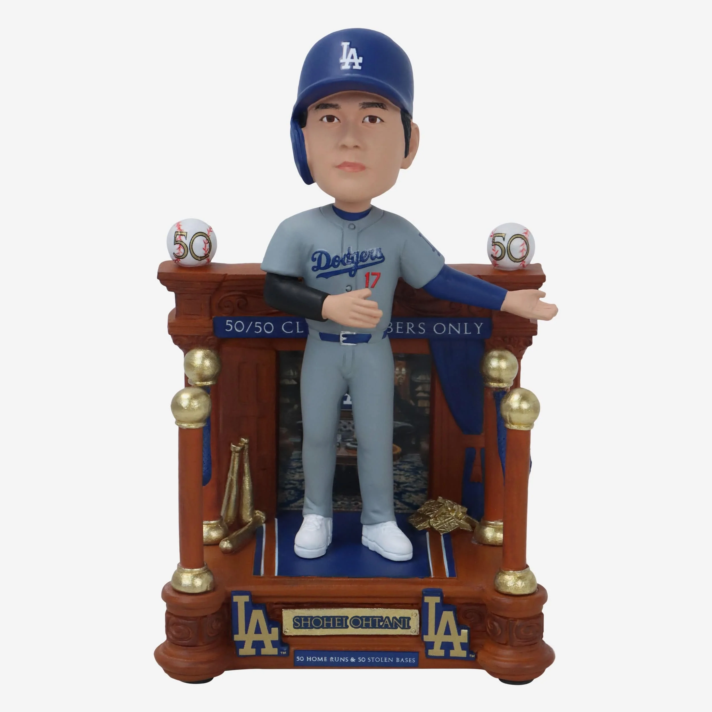 Shohei Ohtani Los Angeles Dodgers 50 Home Runs & 50 Stolen Bases 50/50 Club Entry Bobblehead