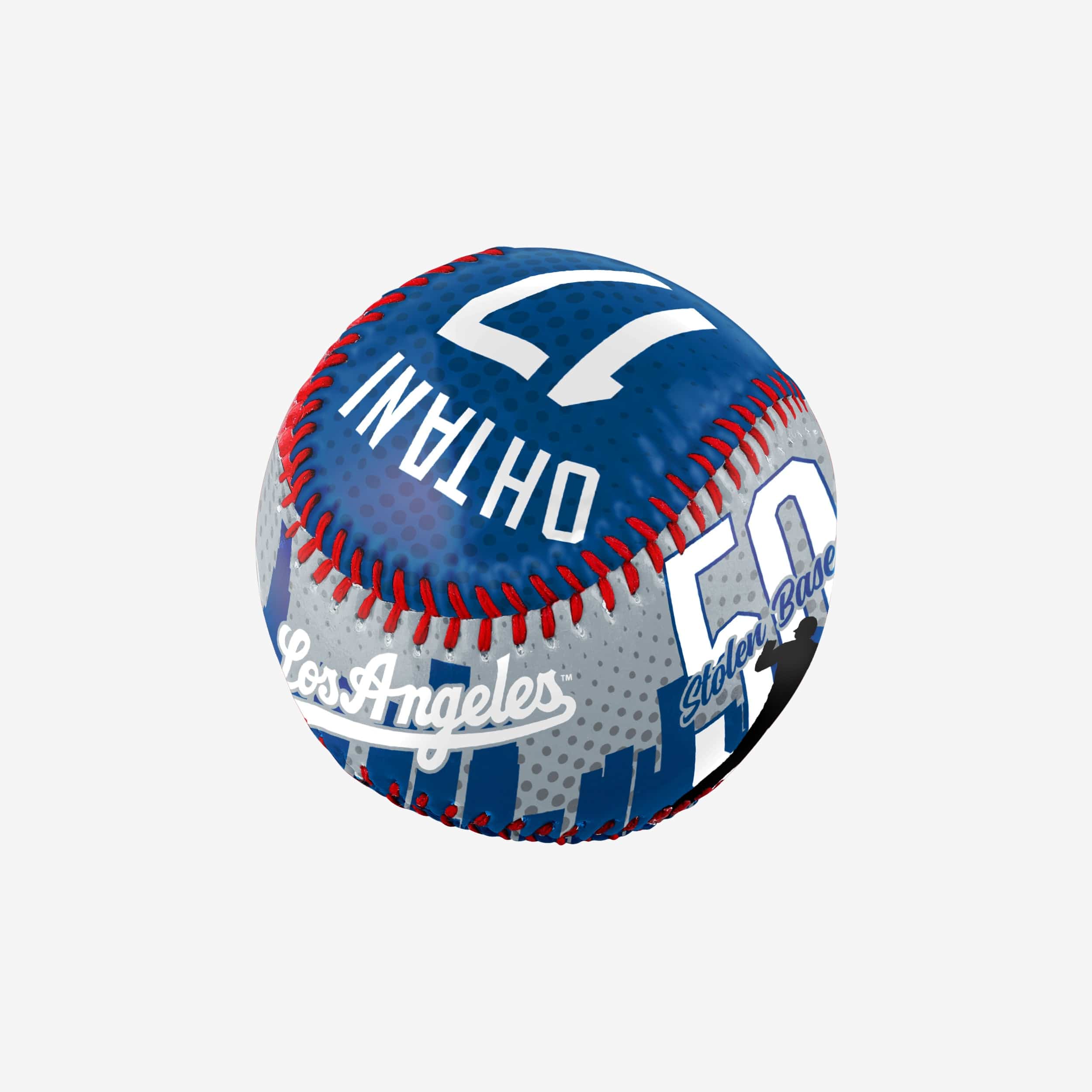 Shohei Ohtani Los Angeles Dodgers 50 Home Runs & 50 Stolen Bases City Skyline Baseball