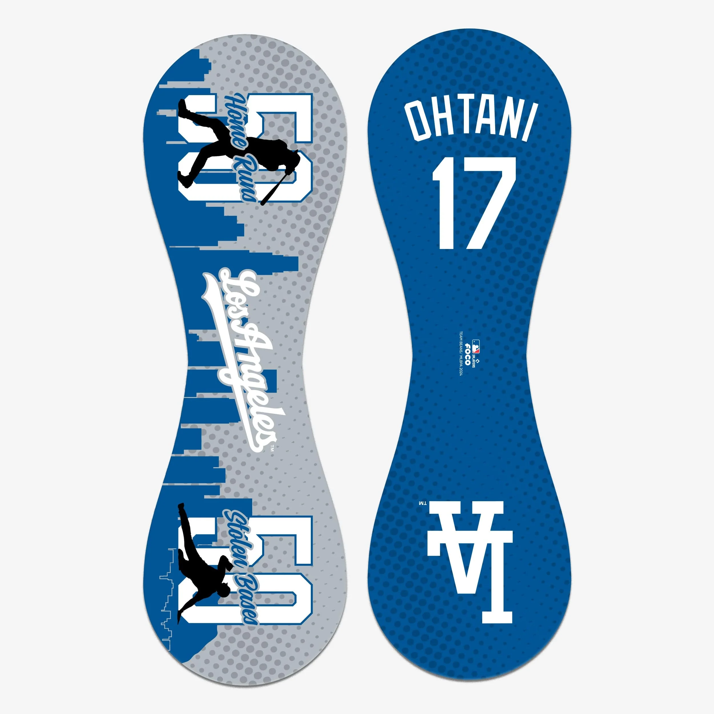 Shohei Ohtani Los Angeles Dodgers 50 Home Runs & 50 Stolen Bases City Skyline Baseball - Image 2