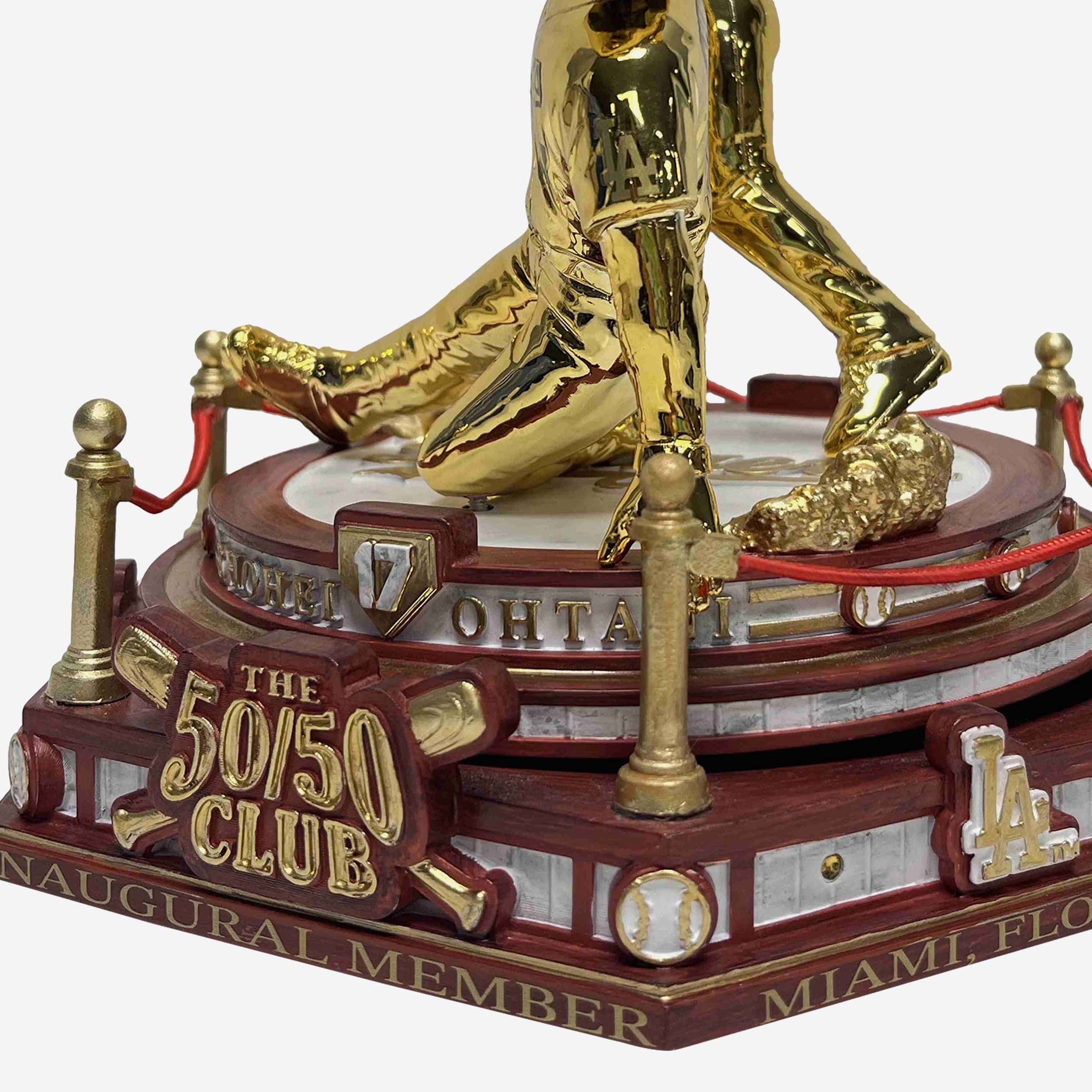Shohei Ohtani Los Angeles Dodgers 50 Home Runs & 50 Stolen Bases Dual Spinning Bobblehead - Image 4
