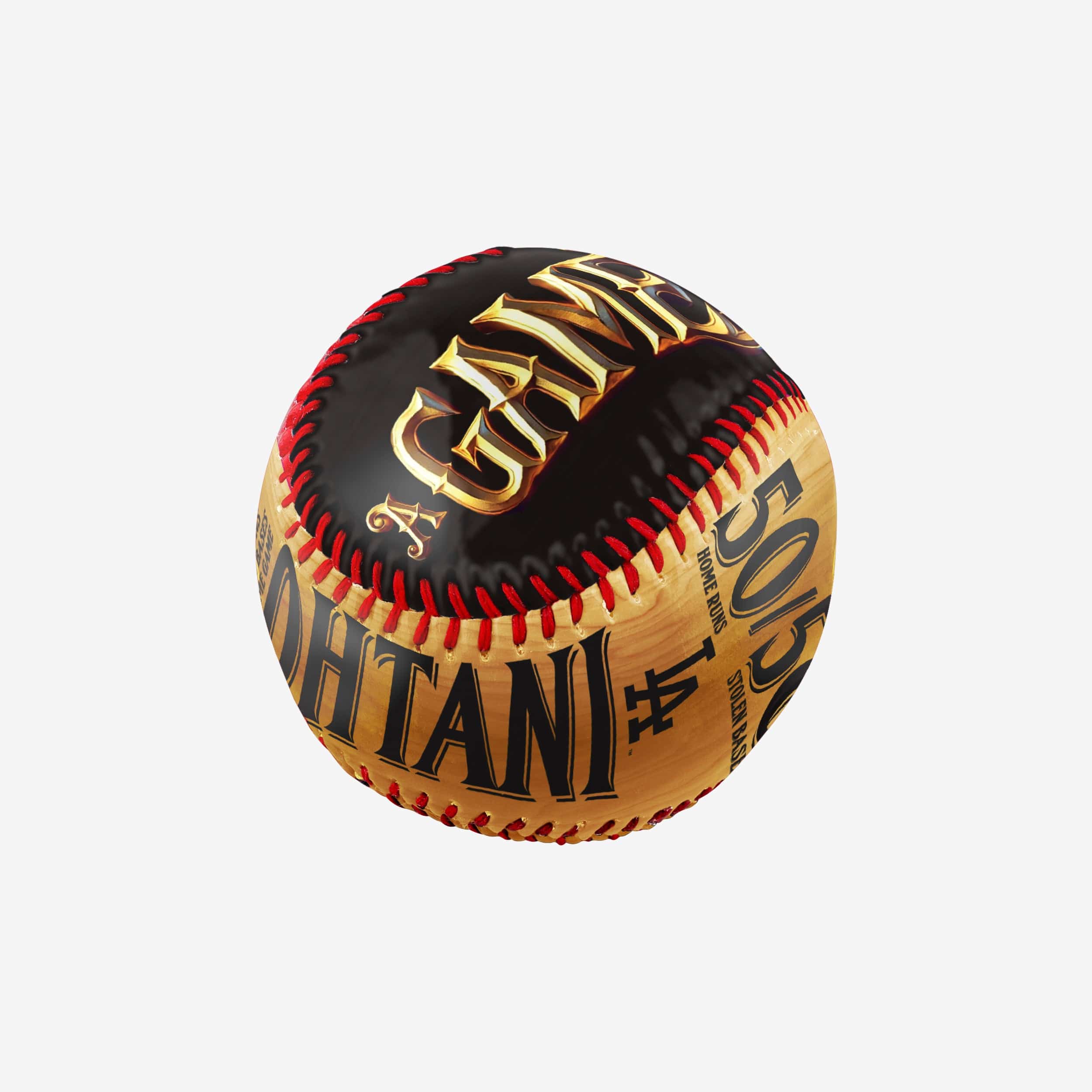 Shohei Ohtani Los Angeles Dodgers 50 Home Runs & 50 Stolen Bases Golden Baseball