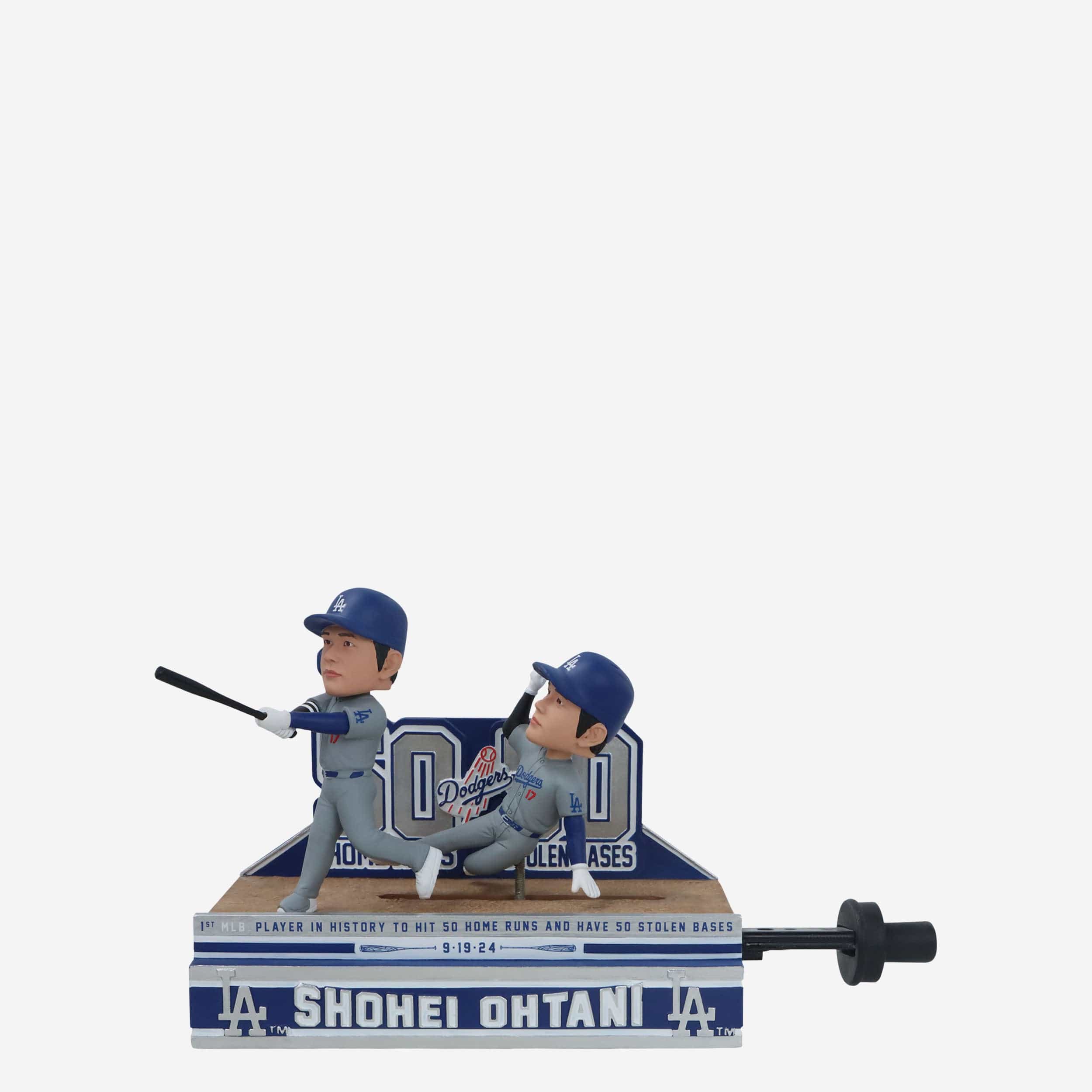 Shohei Ohtani Los Angeles Dodgers 50 Home Runs & 50 Stolen Bases Slider Dual Bobblehead