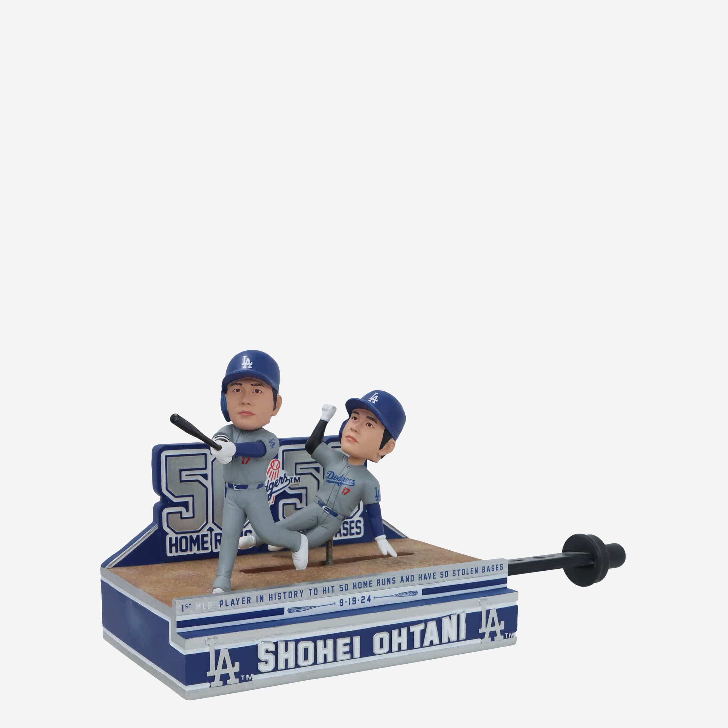 Shohei Ohtani Los Angeles Dodgers 50 Home Runs & 50 Stolen Bases Slider Dual Bobblehead - Image 5