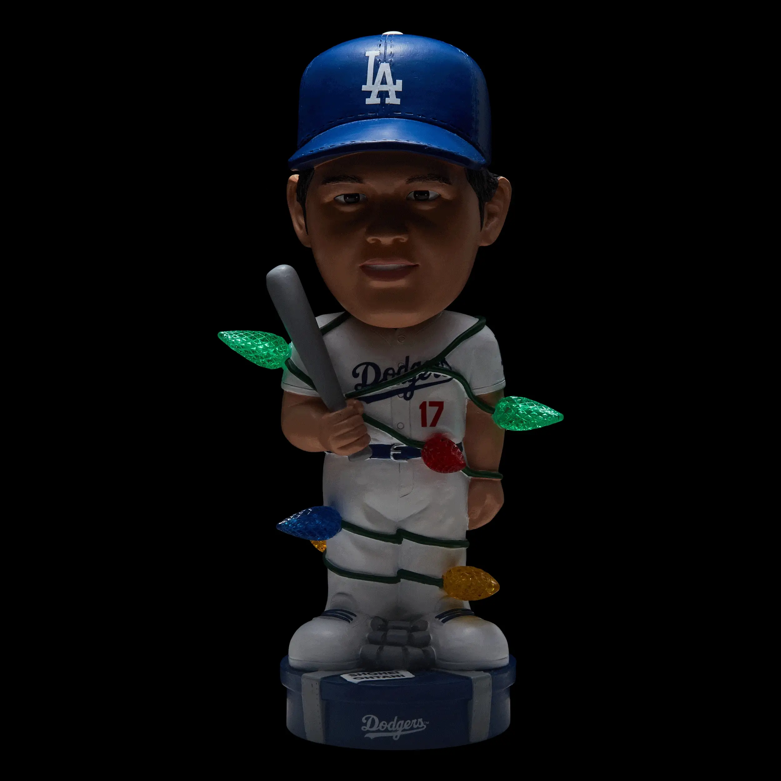 Shohei Ohtani Los Angeles Dodgers Holiday Lights Bobblehead - Image 2