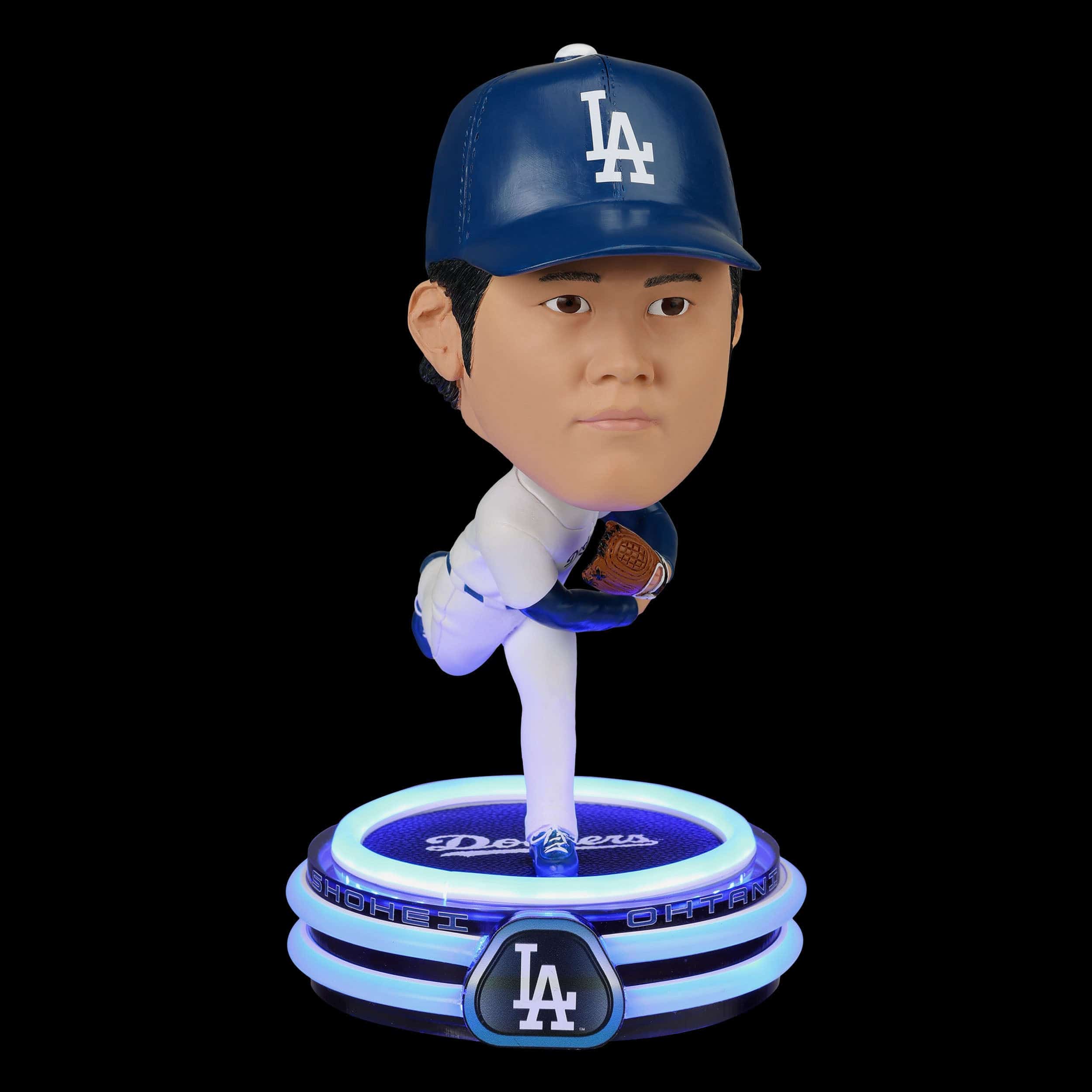 Shohei Ohtani Los Angeles Dodgers Pitcher LED Neon Bighead Bobblehead - Image 2