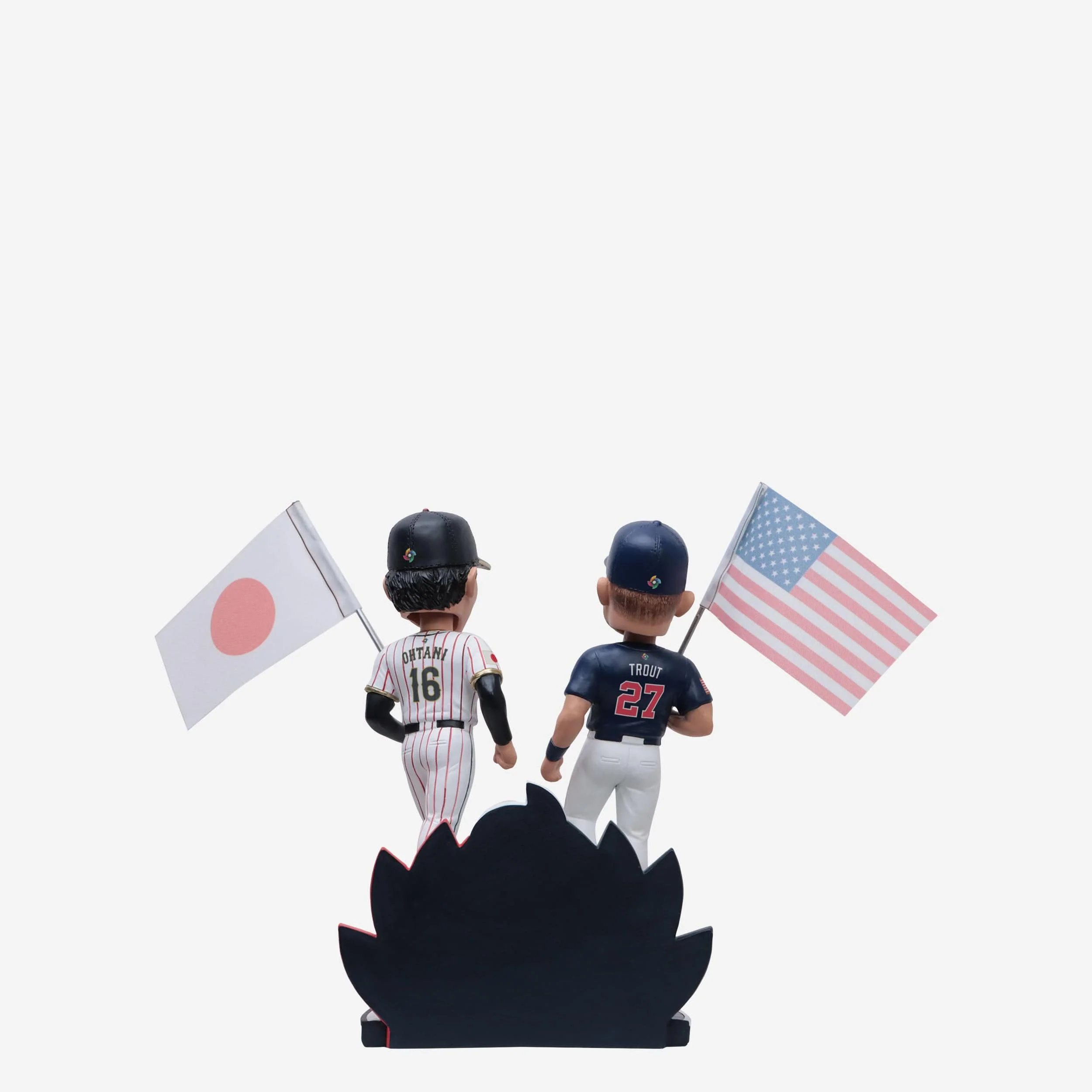 Shohei Ohtani & Mike Trout Japan & USA 2023 World Baseball Classic Flag Dual Bobblehead - Image 6