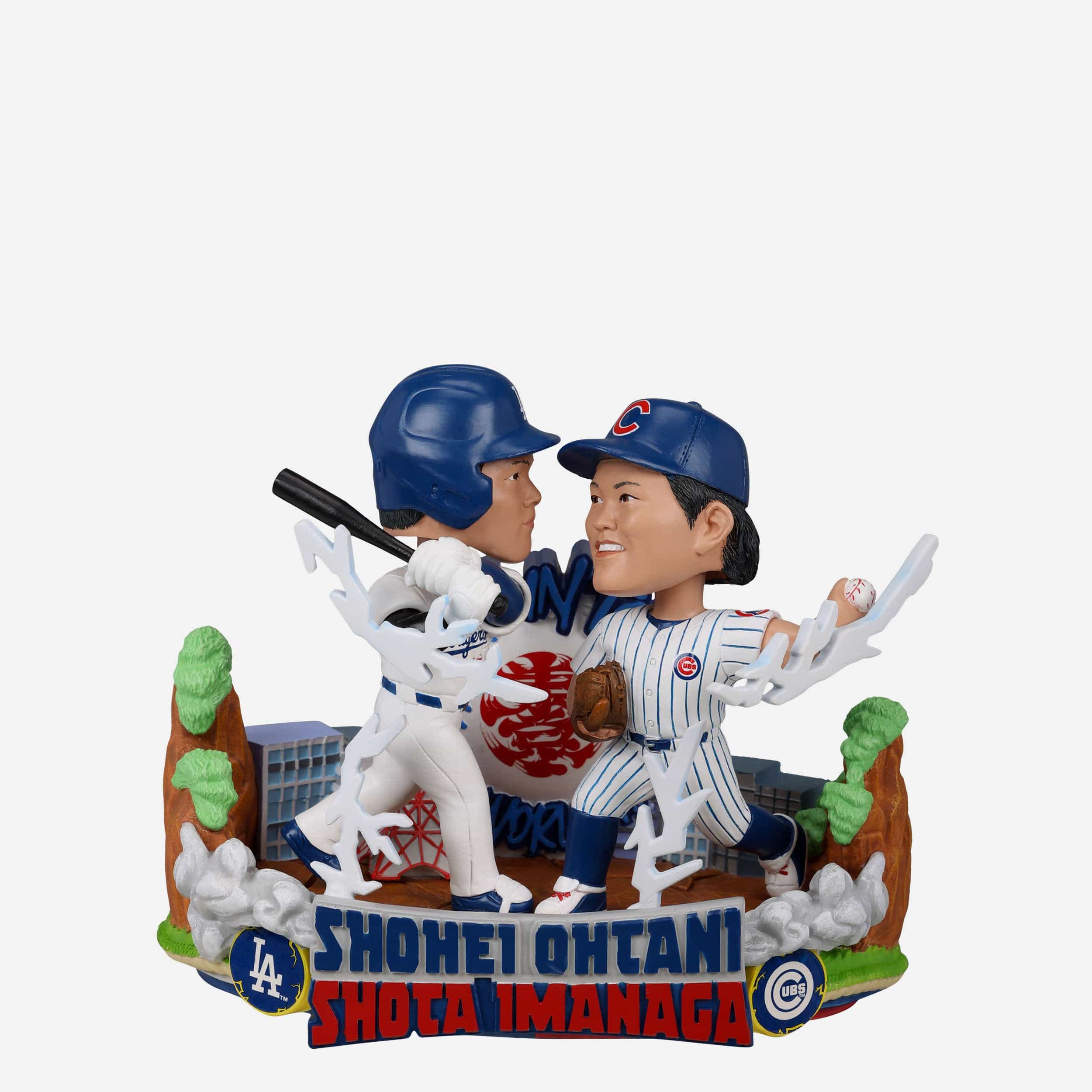 Shohei Ohtani & Shota Imanaga Los Angeles Dodgers & Chicago Cubs 2025 Tokyo Series Battle In Tokyo Dual Bobblehead