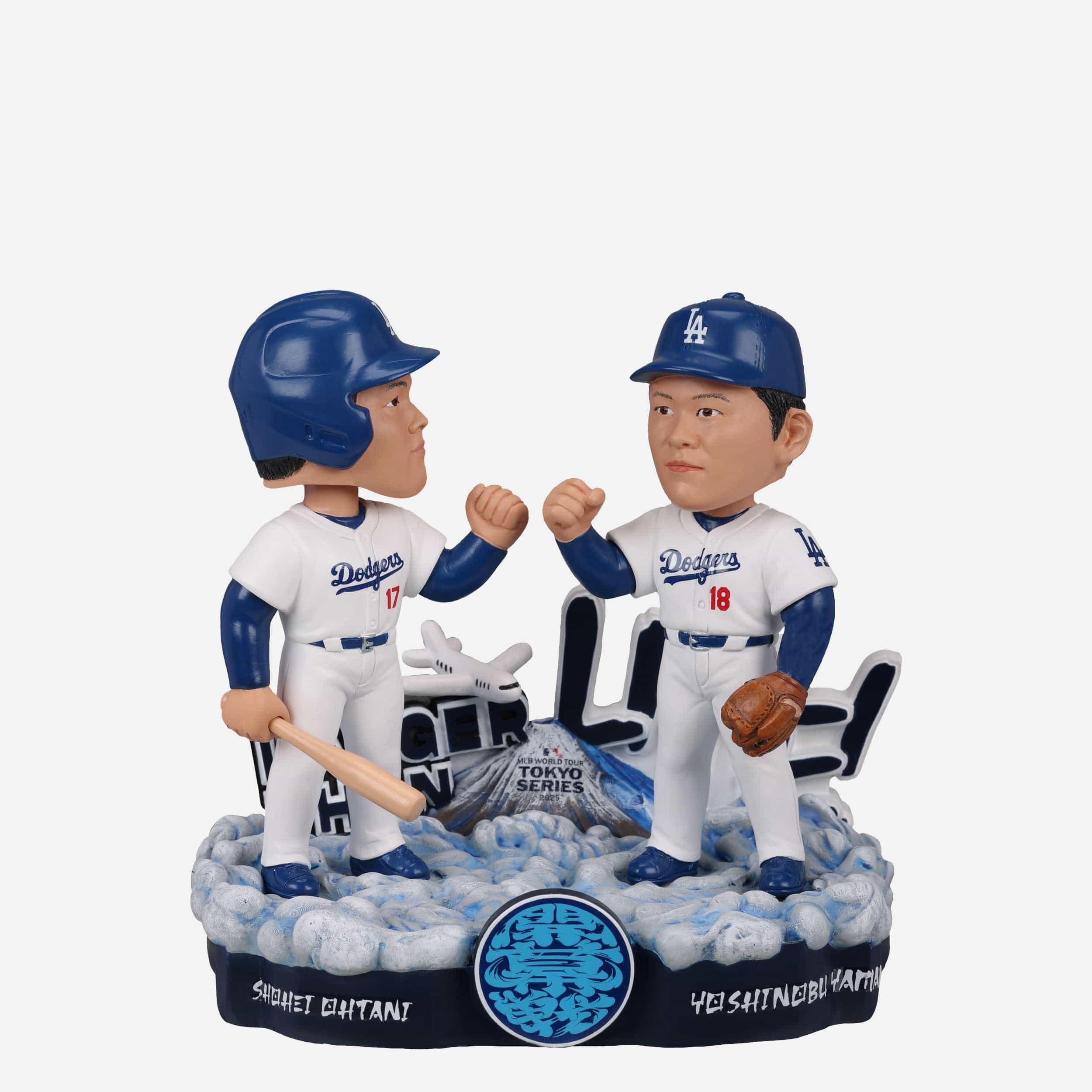 Shohei Ohtani & Yoshinobu Yamamoto Los Angeles Dodgers 2025 Tokyo Series Dual Bobblehead