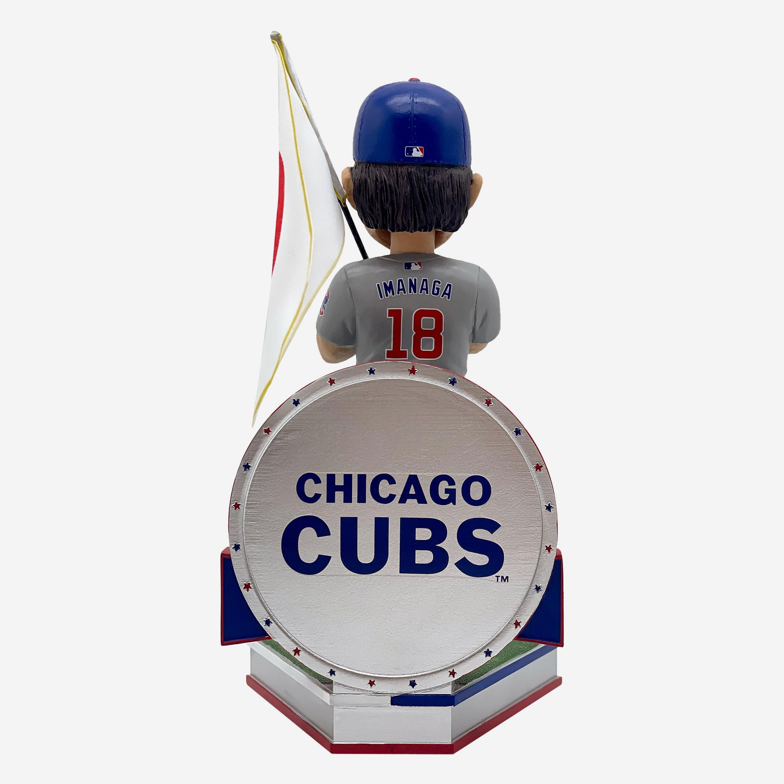 Shota Imanaga Chicago Cubs Away Jersey Japanese National Flag Bobblehead - Image 5