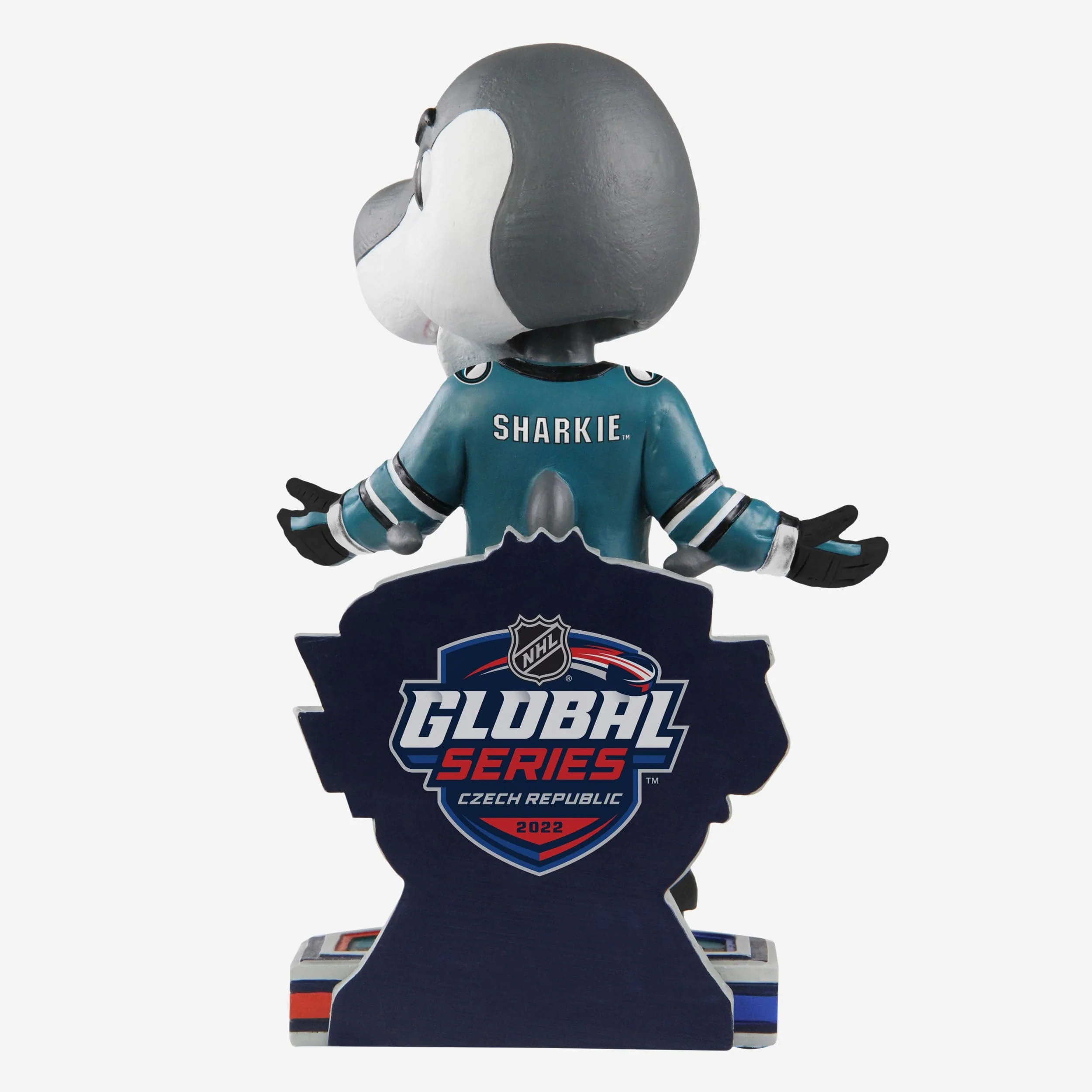 SJ Sharkie San Jose Sharks 2022 NHL Global Series Mascot Bobblehead - Image 5