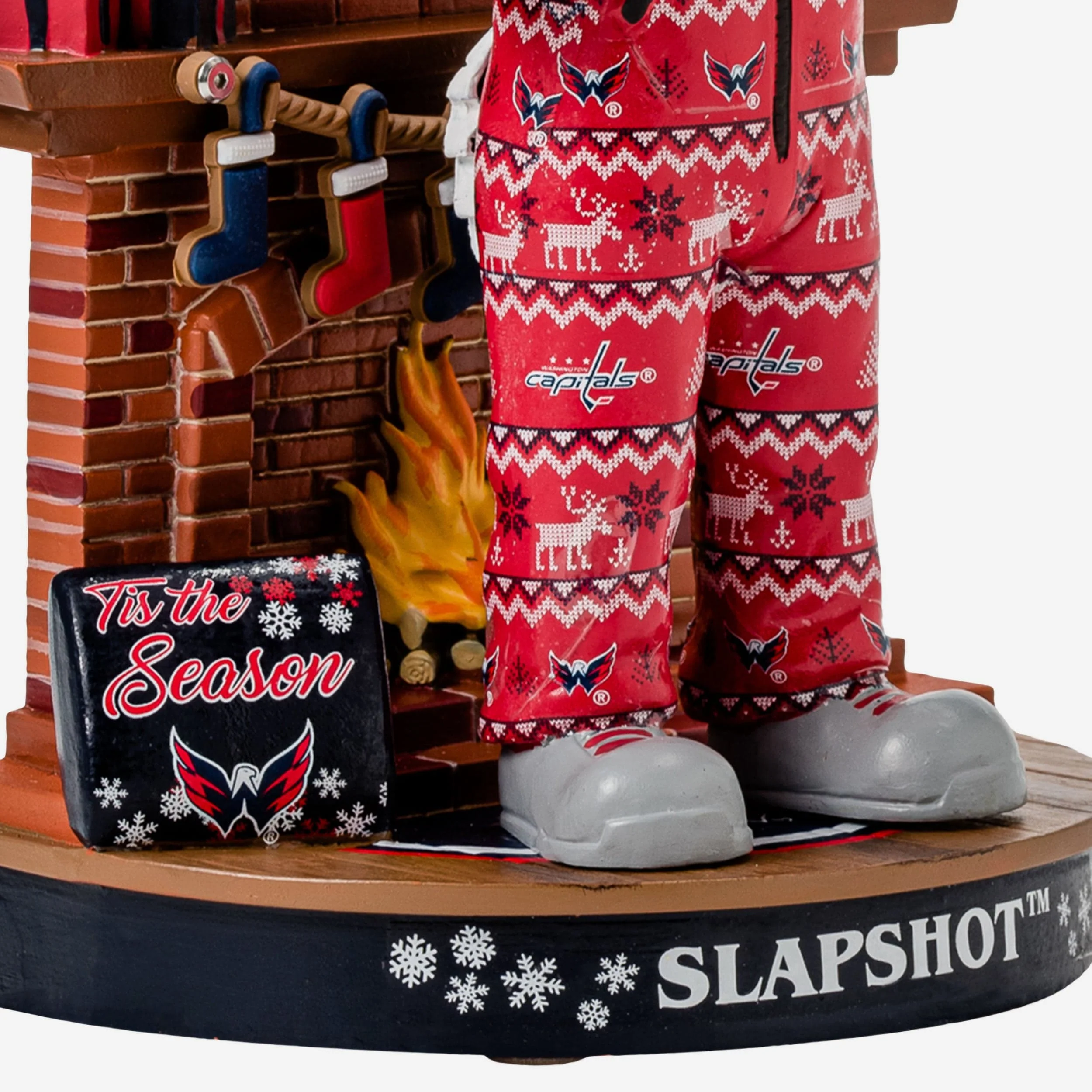 Slapshot Washington Capitals Holiday Mascot Bobblehead - Image 3