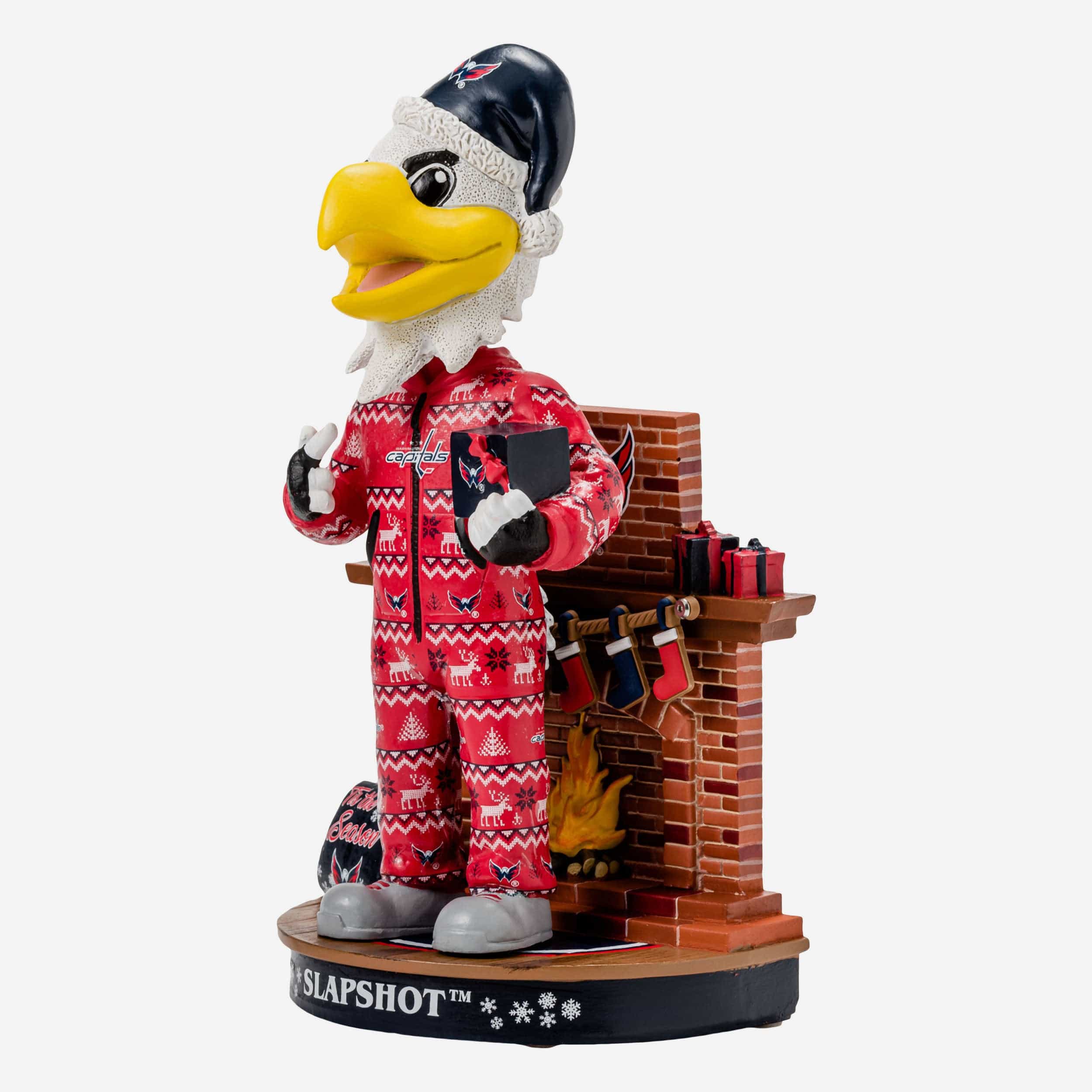 Slapshot Washington Capitals Holiday Mascot Bobblehead - Image 4