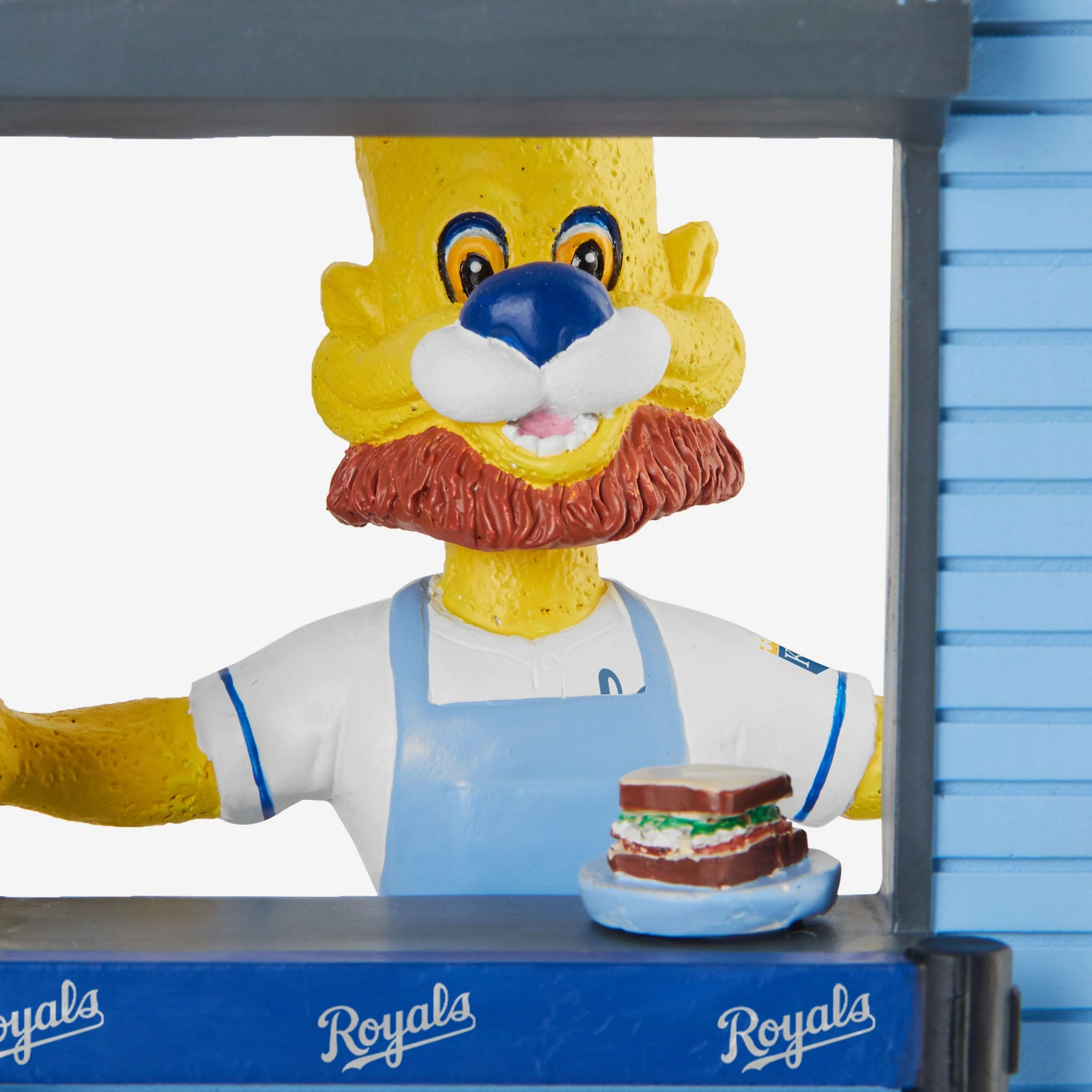 Sluggerrr Kansas City Royals 2024 Opening Day Mascot Bobblehead - Image 2