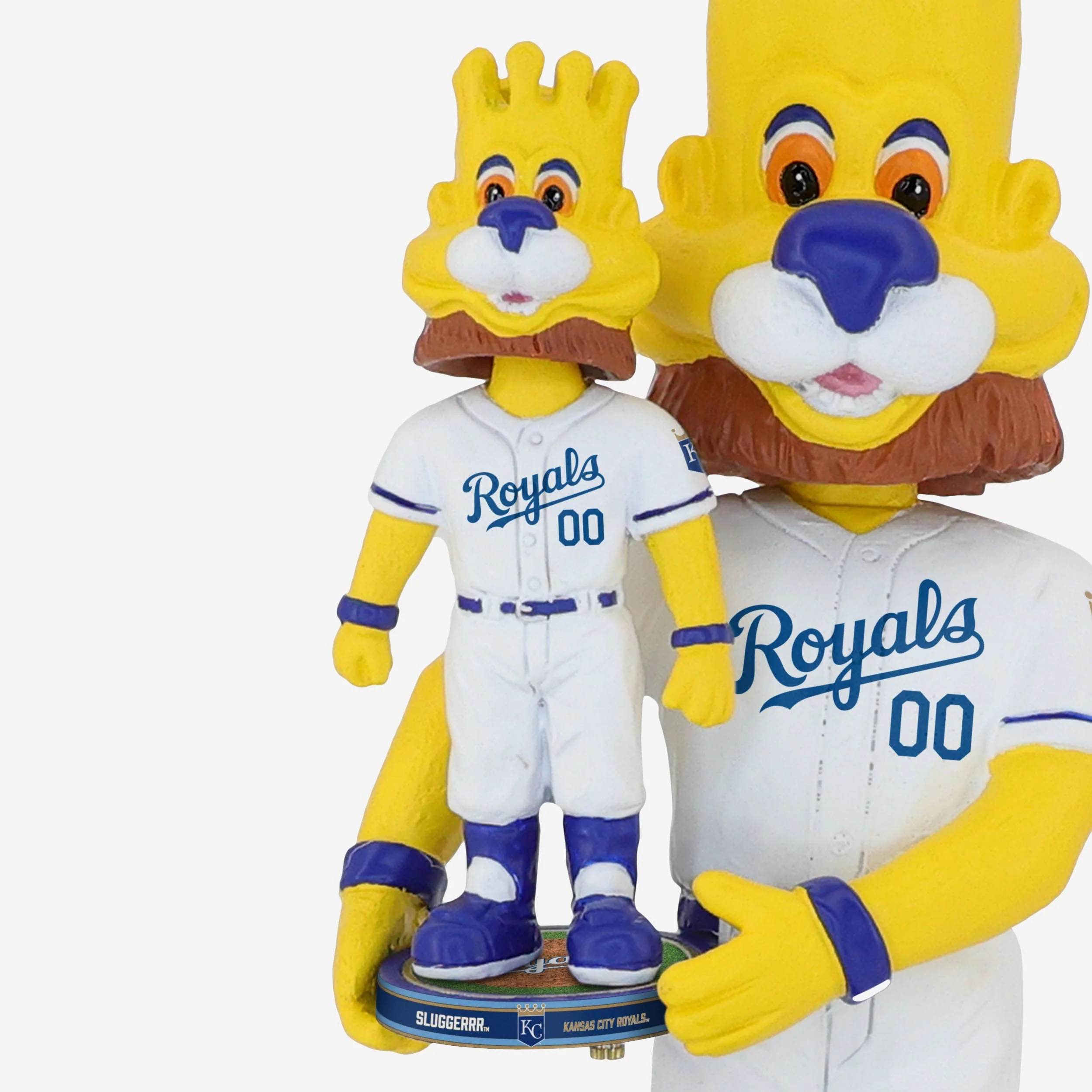 Sluggerrr Kansas City Royals Bobble Dubblz Mascot Bobblehead - Image 4