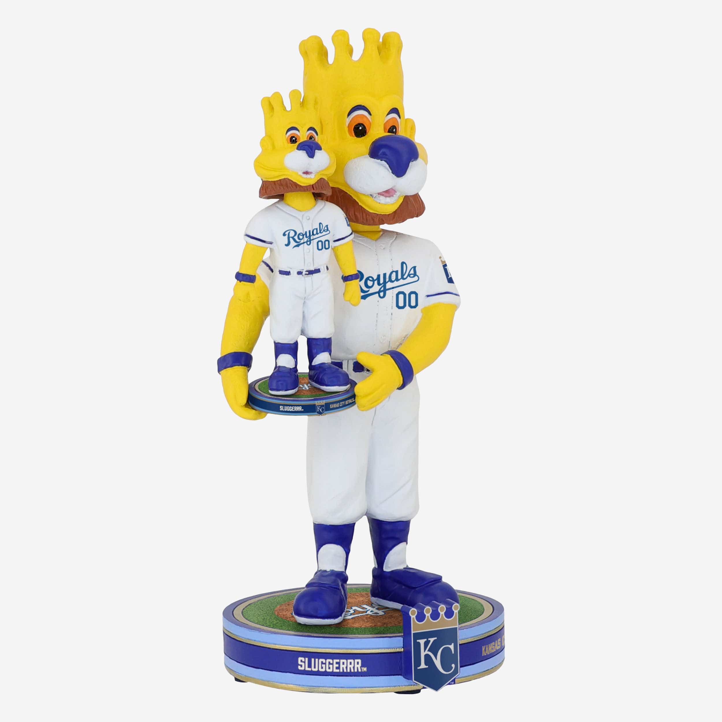 Sluggerrr Kansas City Royals Bobble Dubblz Mascot Bobblehead - Image 5