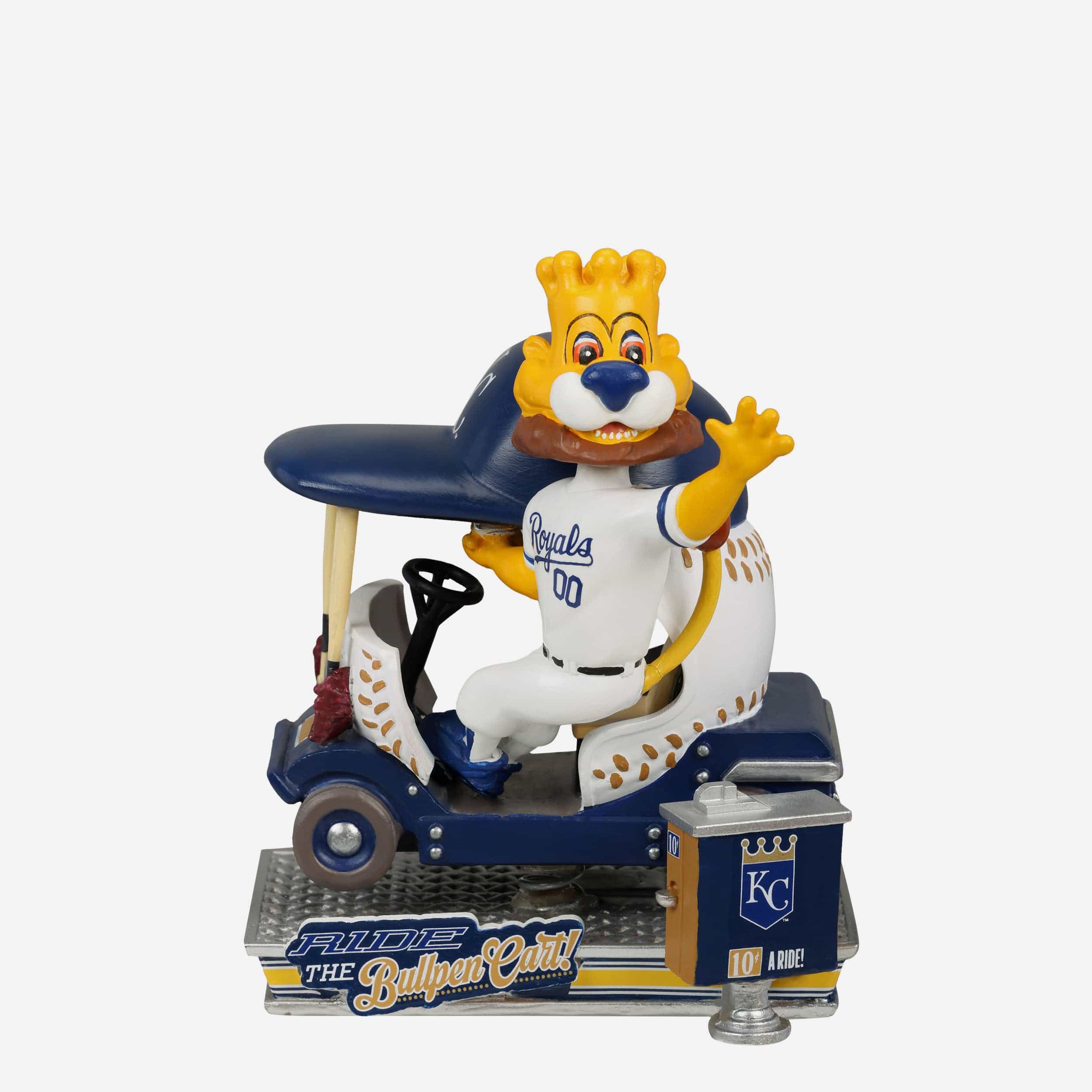 Sluggerrr Kansas City Royals Bullpen Cart Mascot Bobblehead