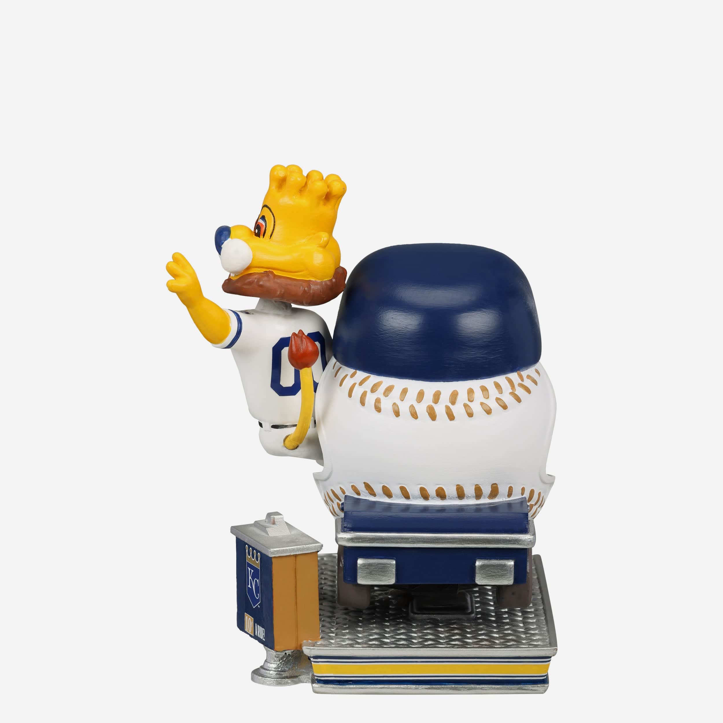 Sluggerrr Kansas City Royals Bullpen Cart Mascot Bobblehead - Image 6