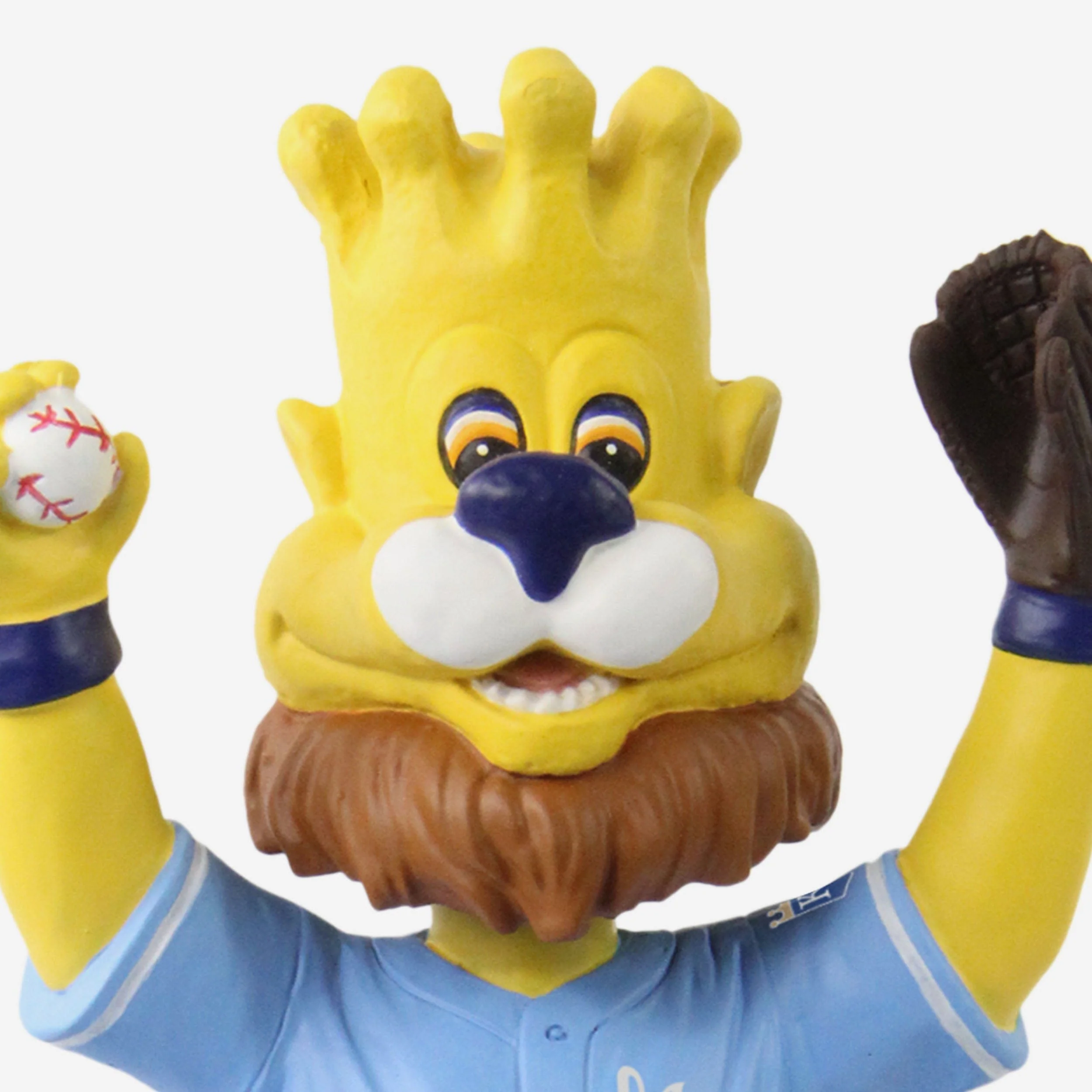 Sluggerrr Kansas City Royals Retro Jersey Mascot Bobblehead - Image 2