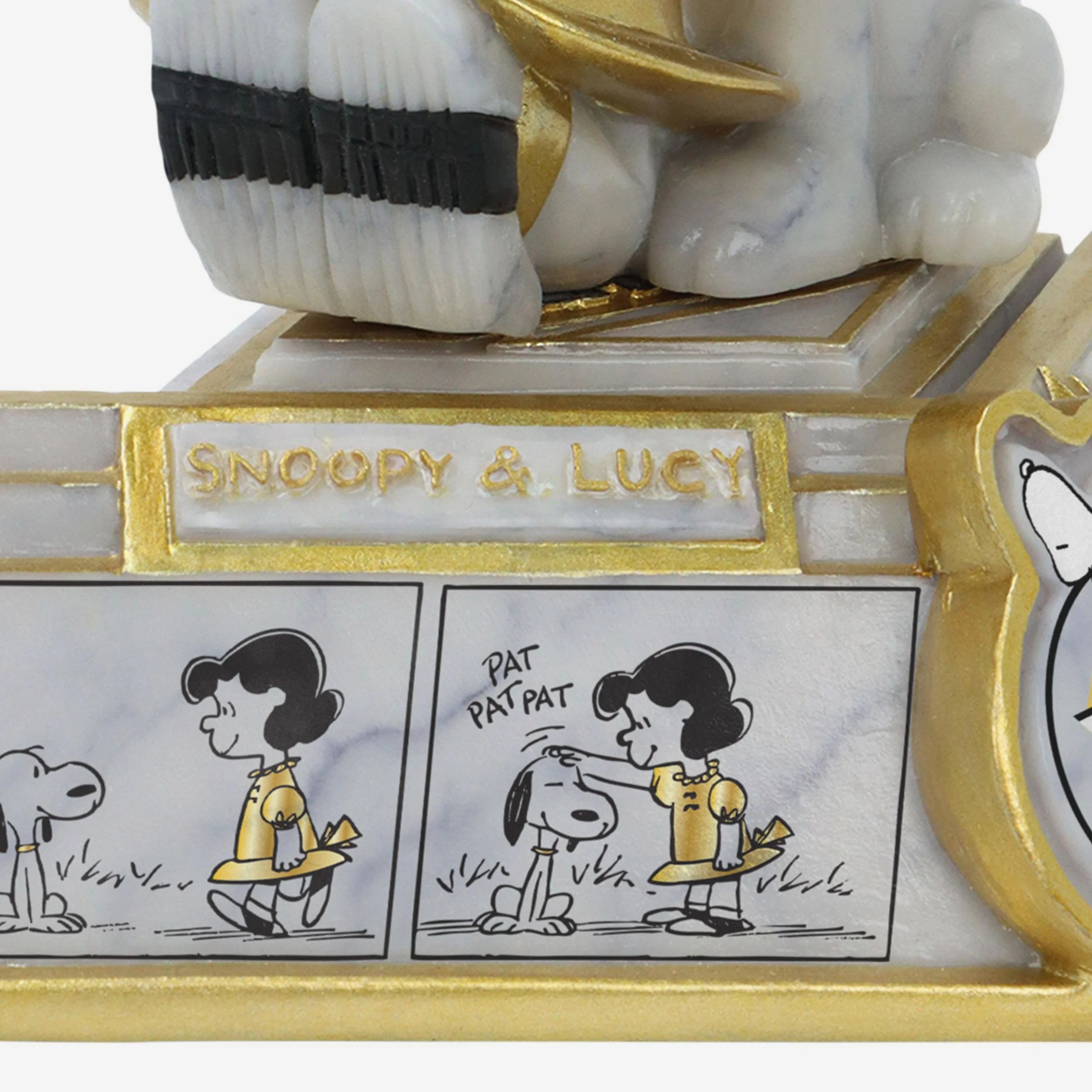 Snoopy & Lucy Peanuts 75th Anniversary First Appearance Comic Strip Bobblehead - Image 4