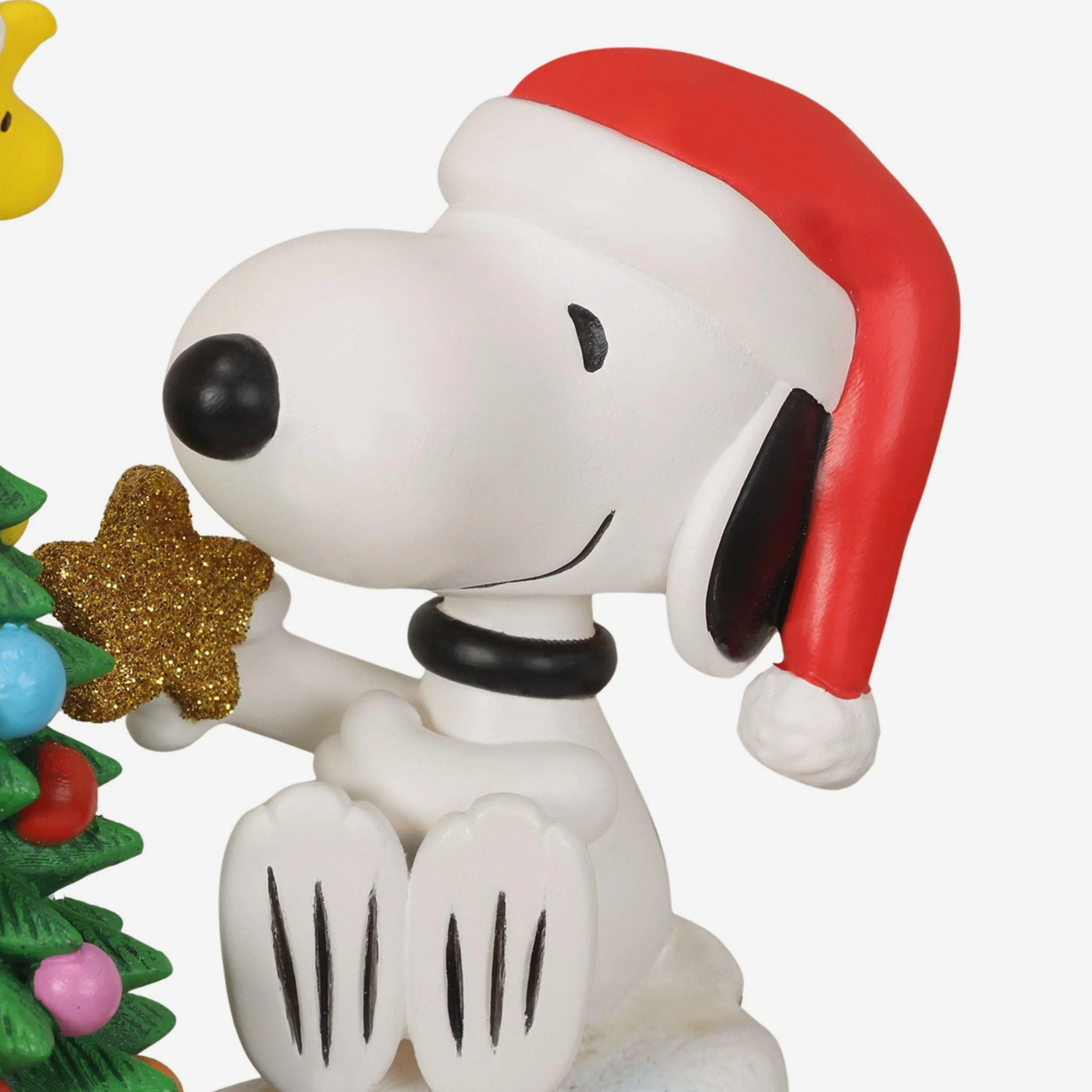 Snoopy & Woodstock Peanuts Christmas Doghouse Light Up Bobblehead - Image 3