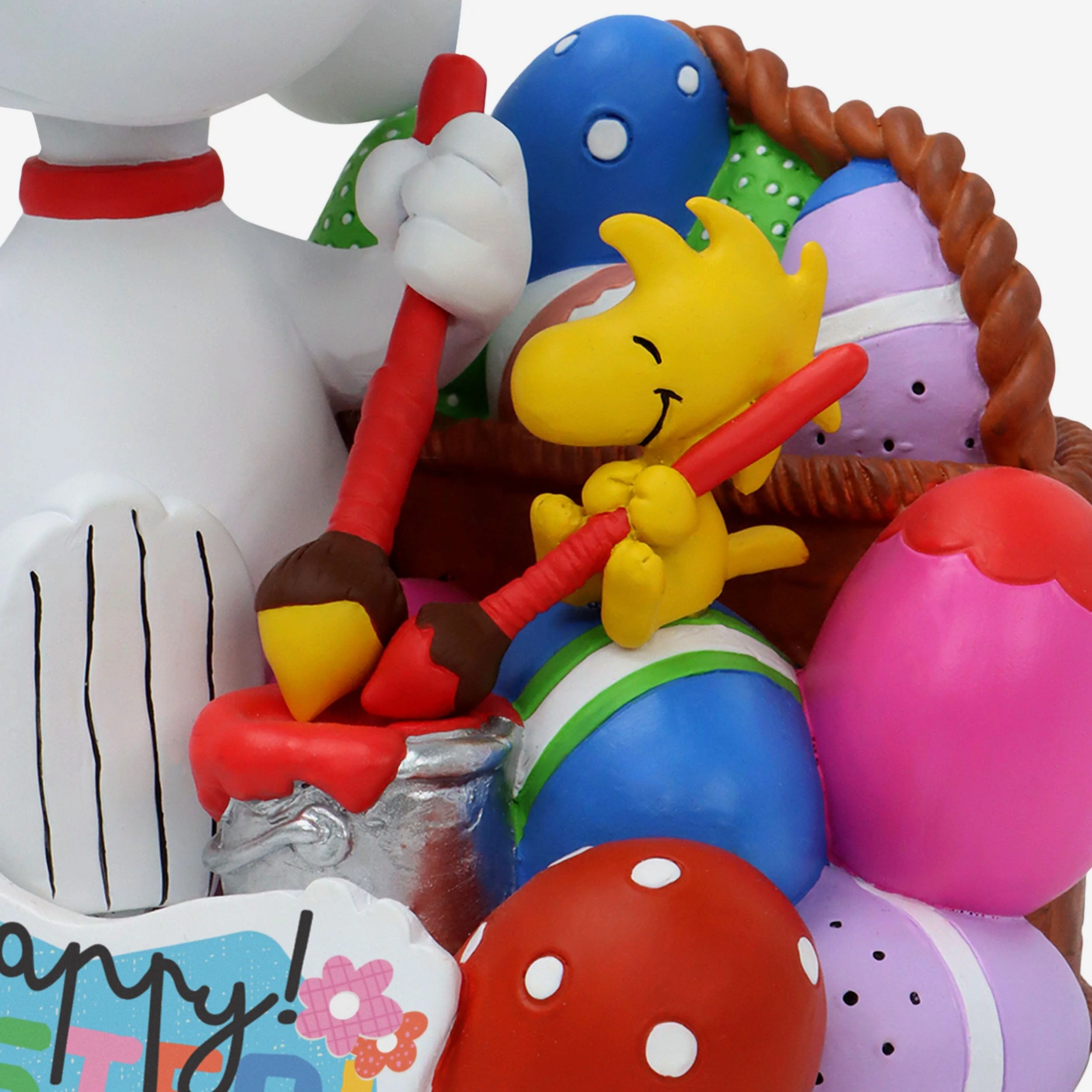 Snoopy & Woodstock Peanuts Easter Basket Bobblehead - Image 3
