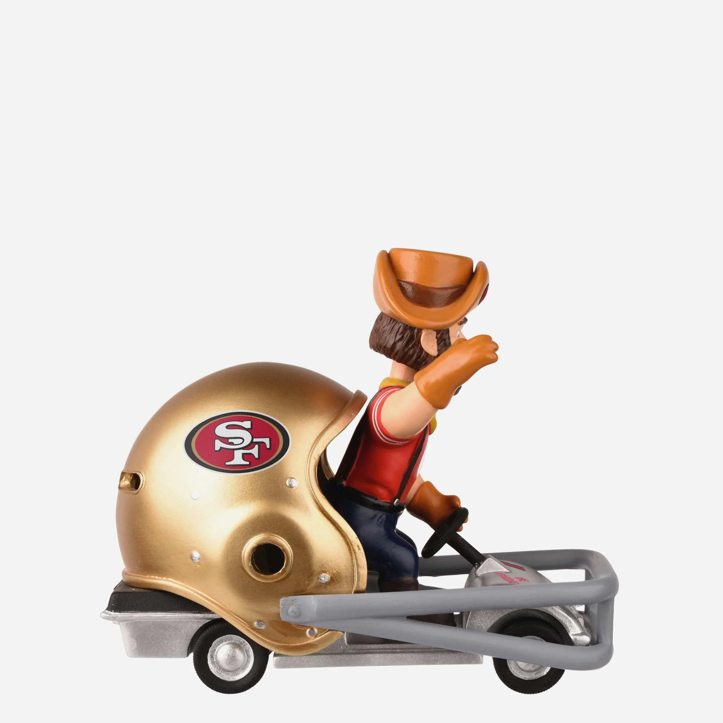 Sourdough Sam San Francisco 49ers Helmet Cart Mascot Bobblehead - Image 2