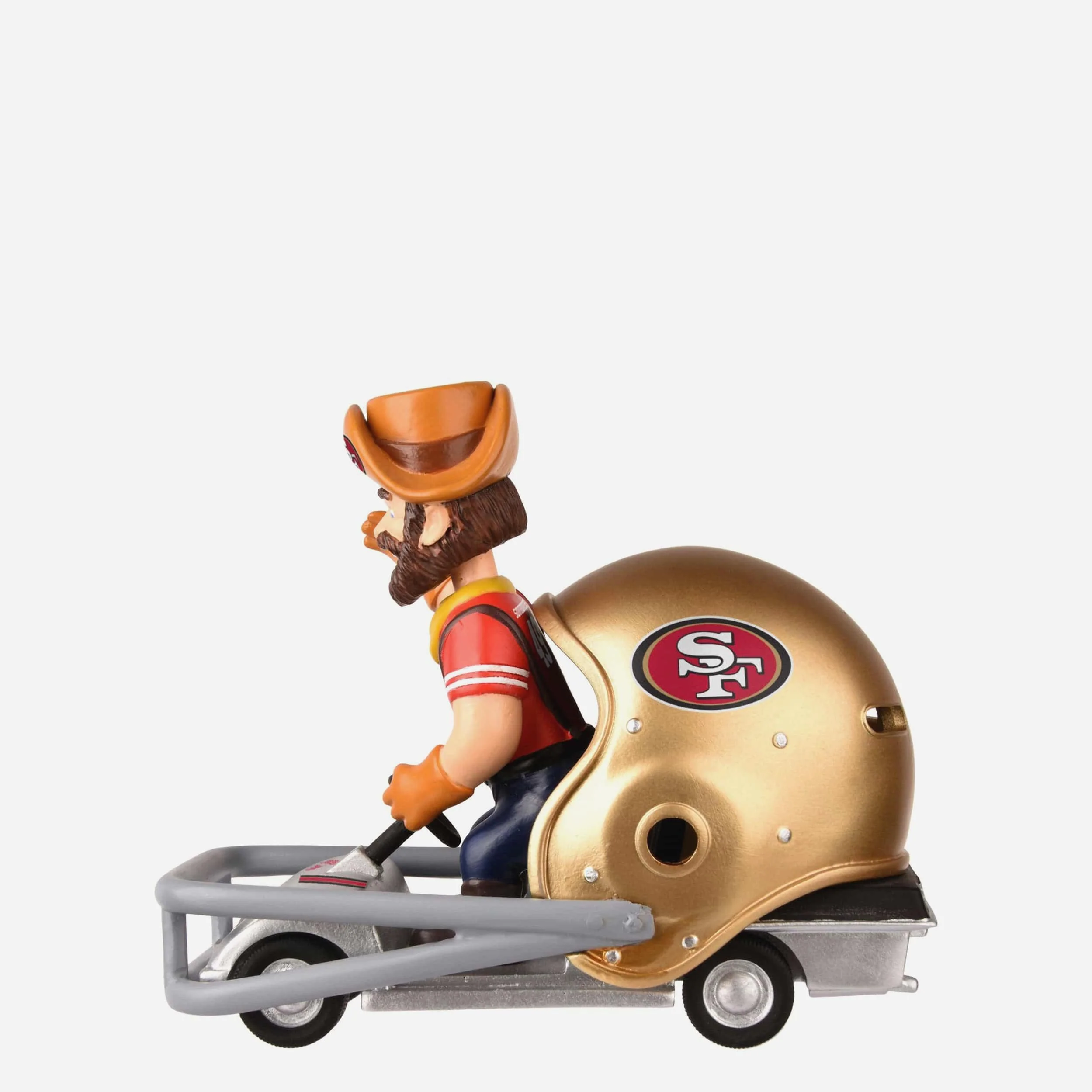 Sourdough Sam San Francisco 49ers Helmet Cart Mascot Bobblehead - Image 5