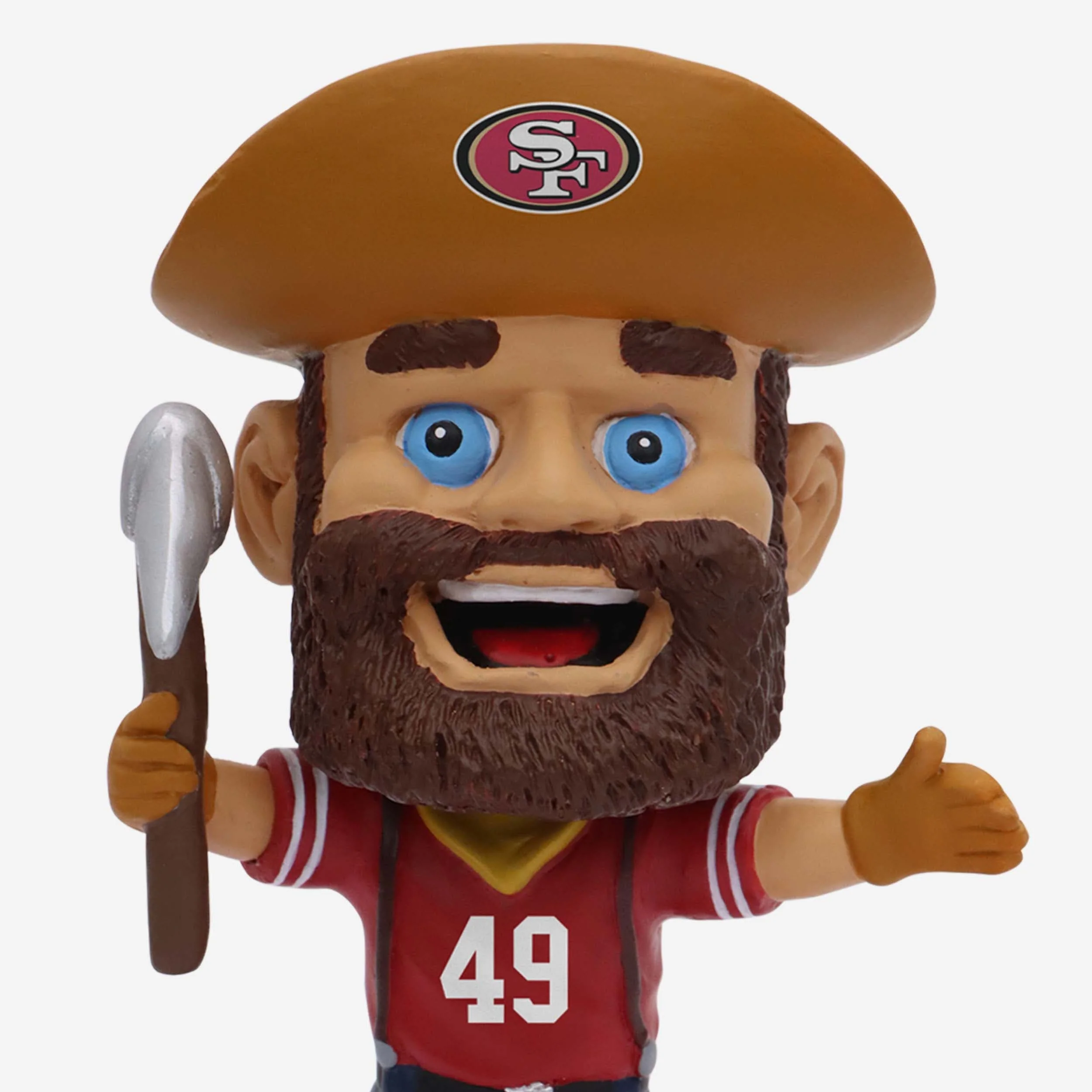 Sourdough Sam San Francisco 49ers Mascot Mini Bighead Bobblehead - Image 2